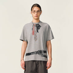 OVDY Tie-Belt Graphic T-Shirt
