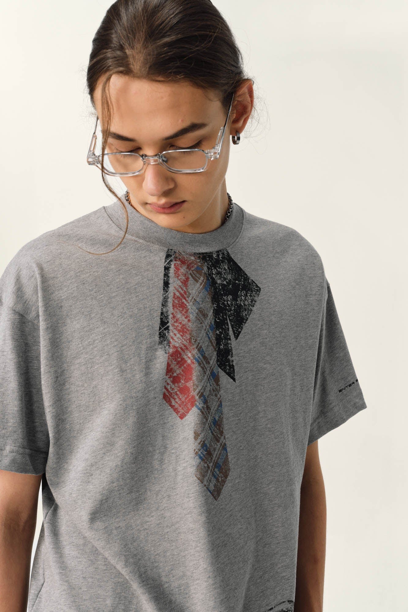 OVDY Tie-Belt Graphic T-Shirt