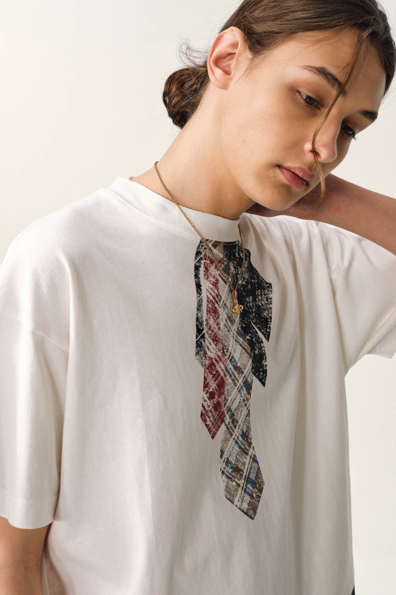 OVDY Tie-Belt Graphic T-Shirt