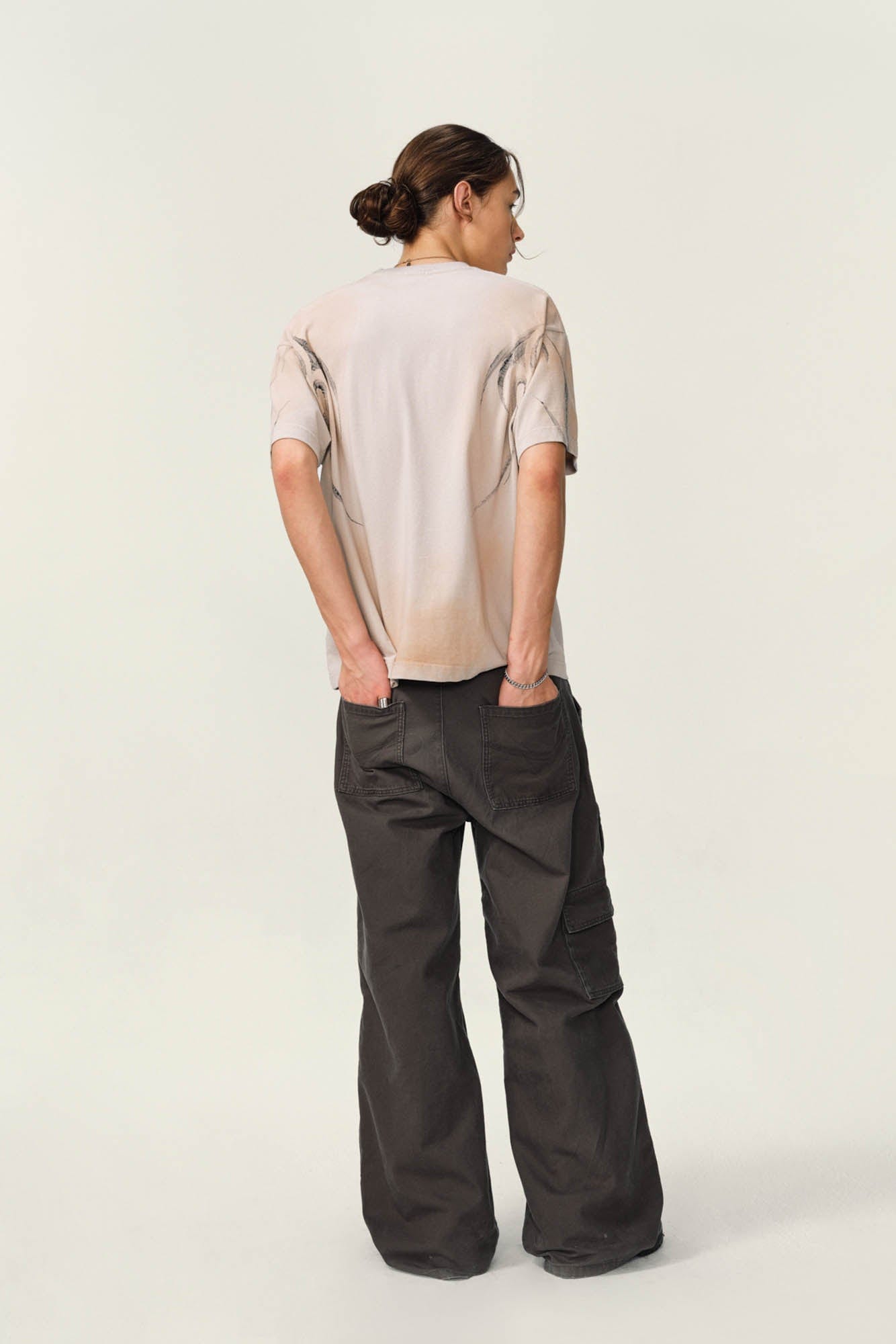 OVDY Tribal Flame Smoke-Washed T-Shirt