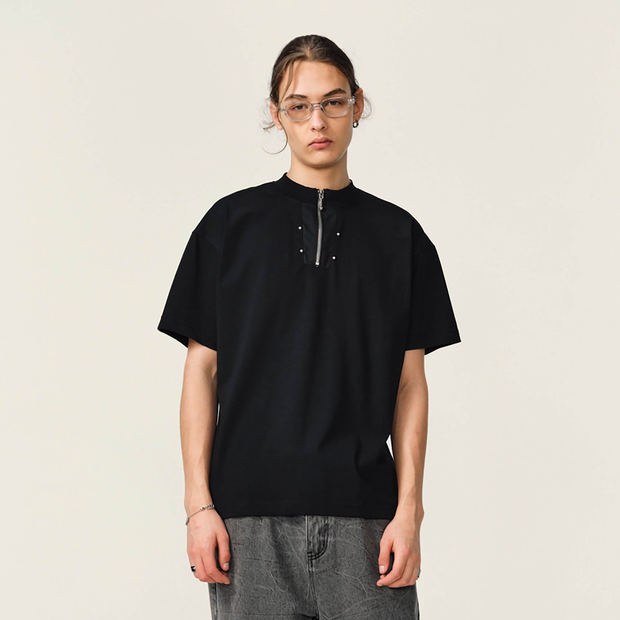 OVDY Half-Zip Rivet Sorona T-Shirt