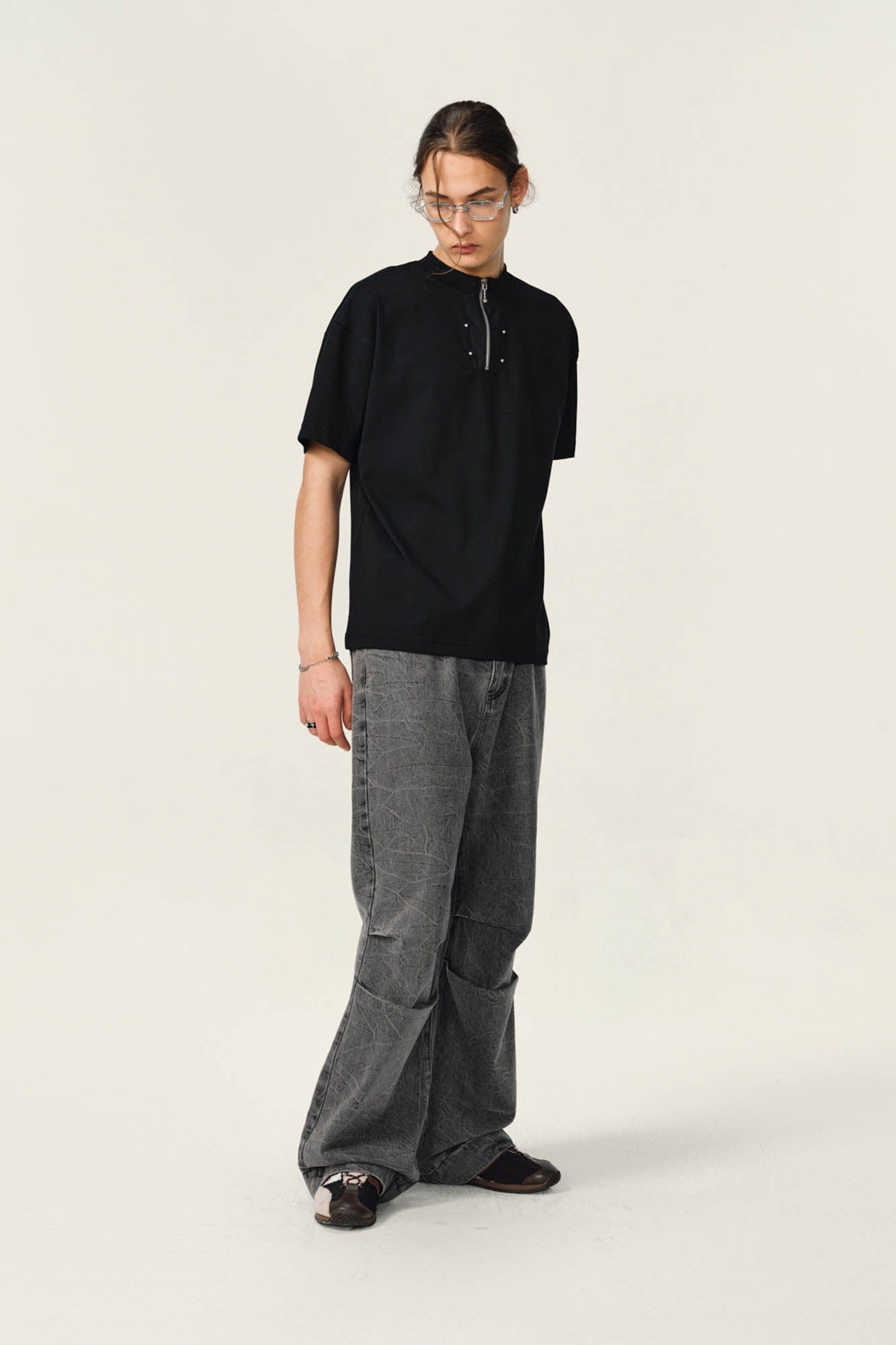 OVDY Half-Zip Rivet Sorona T-Shirt