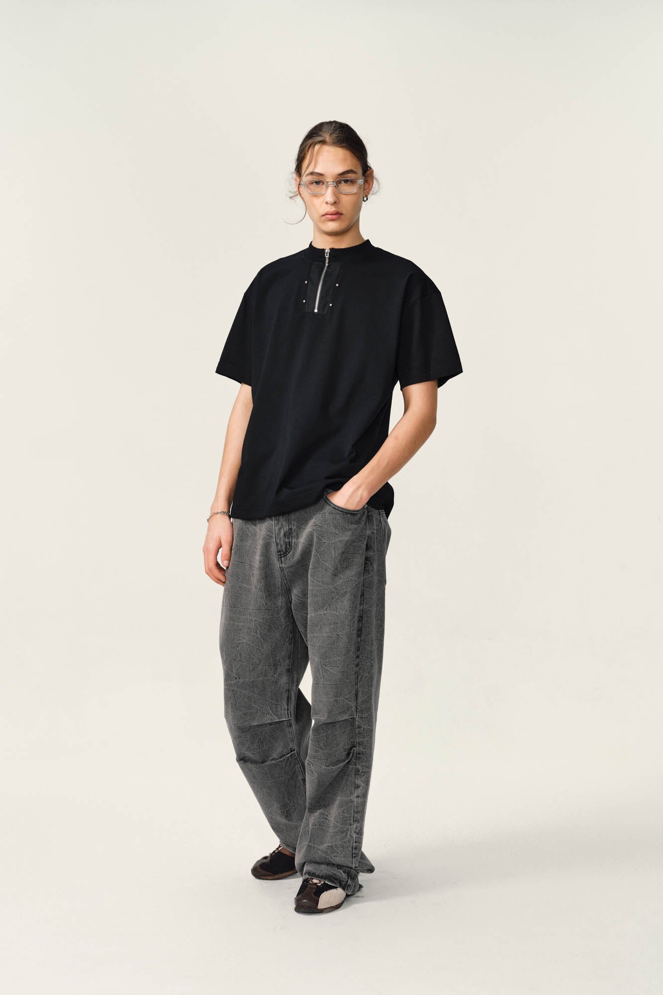 OVDY Half-Zip Rivet Sorona T-Shirt