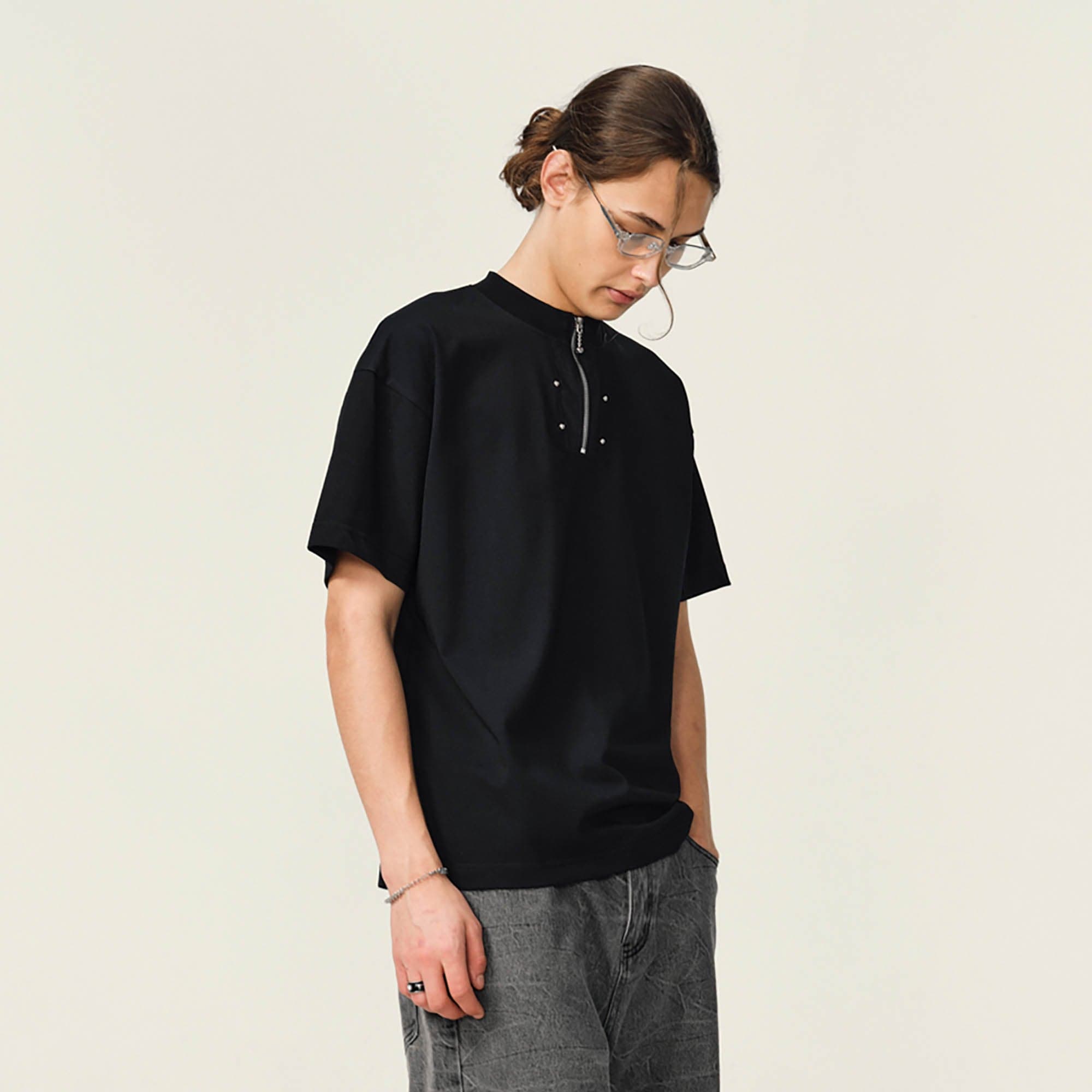 OVDY Half-Zip Rivet Sorona T-Shirt
