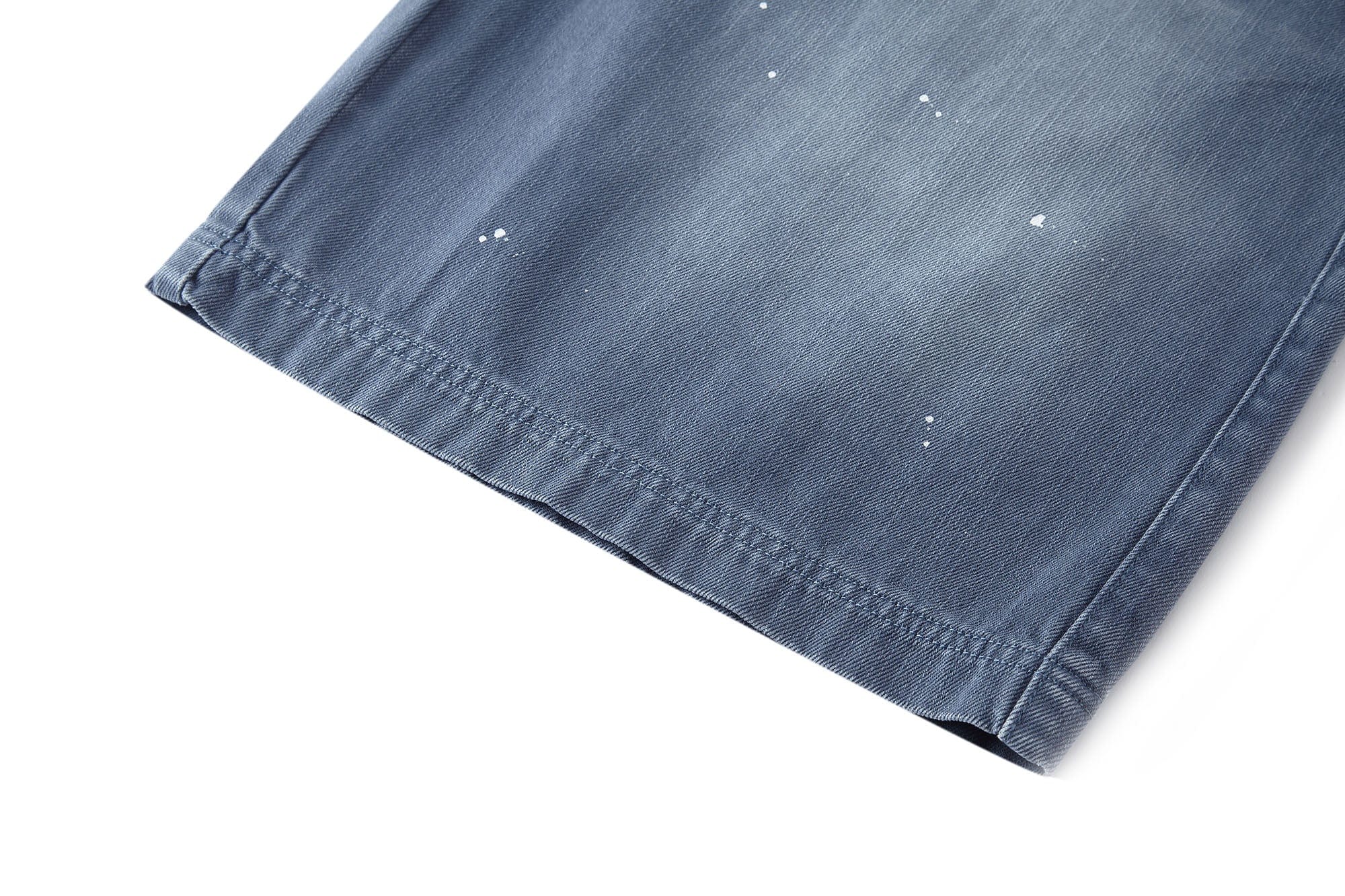 BONELESS Washed Sprinkle Rivet Denim Shorts
