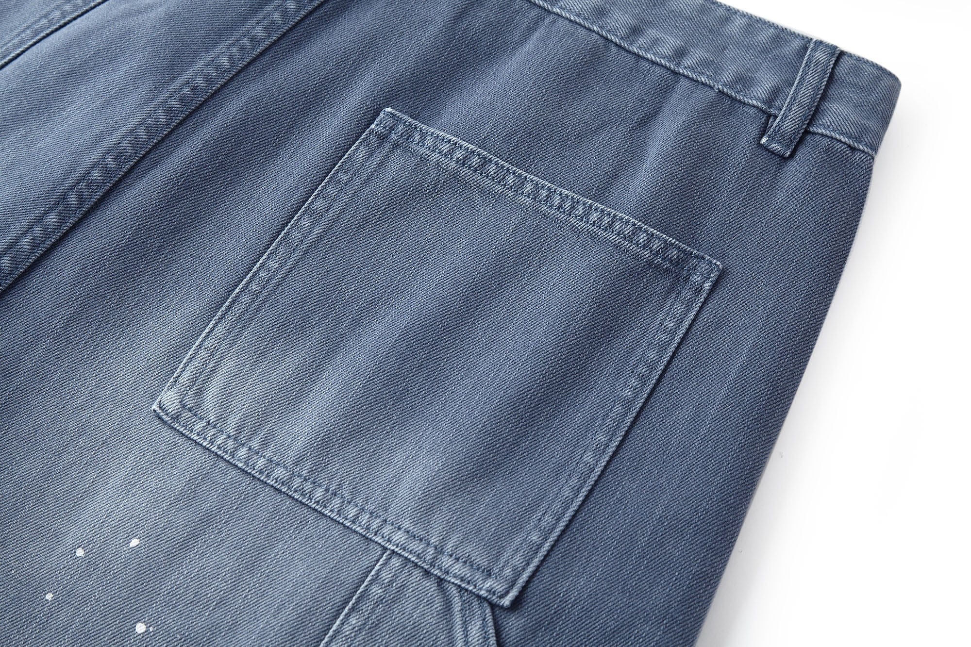 BONELESS Washed Sprinkle Rivet Denim Shorts