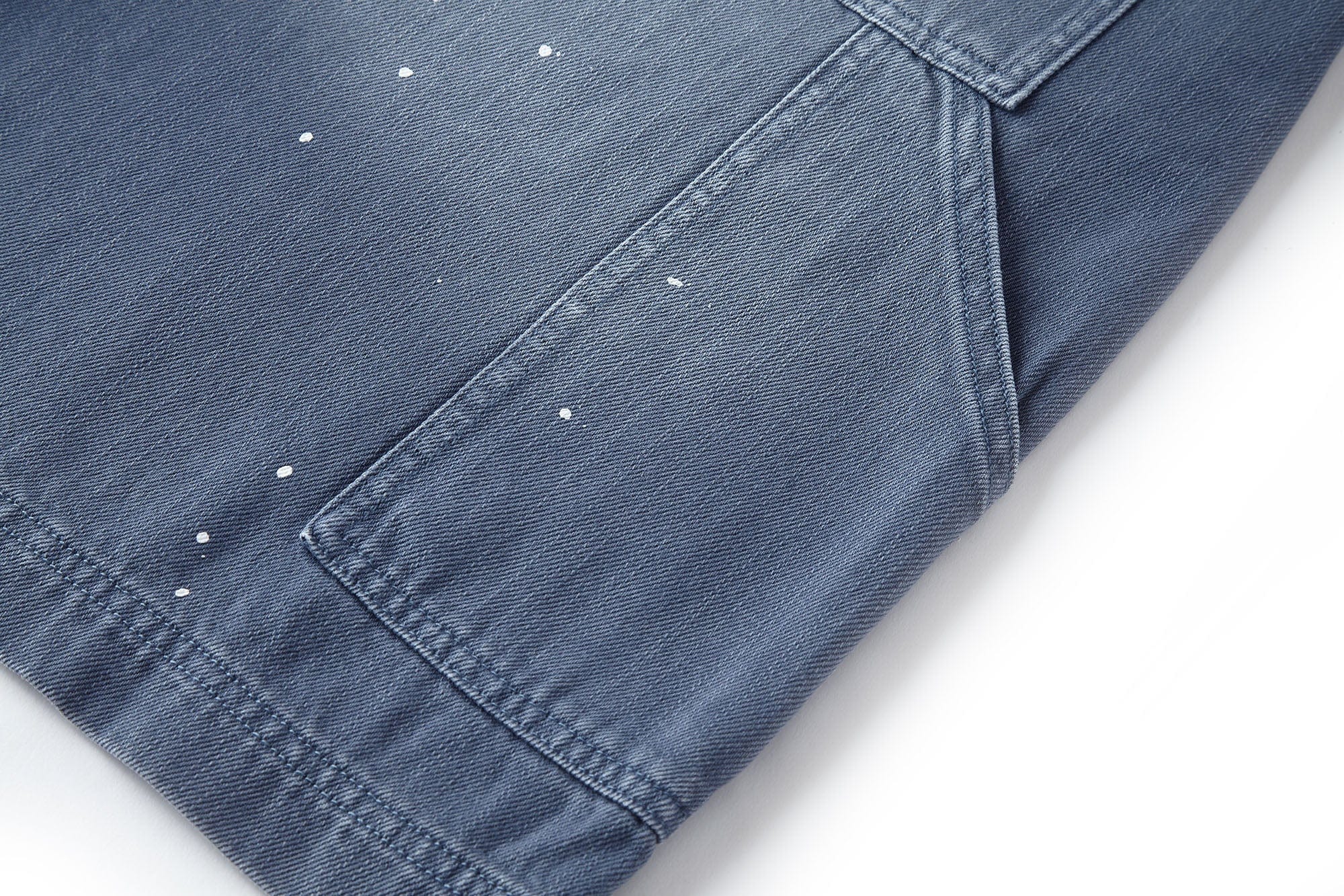 BONELESS Washed Sprinkle Rivet Denim Shorts