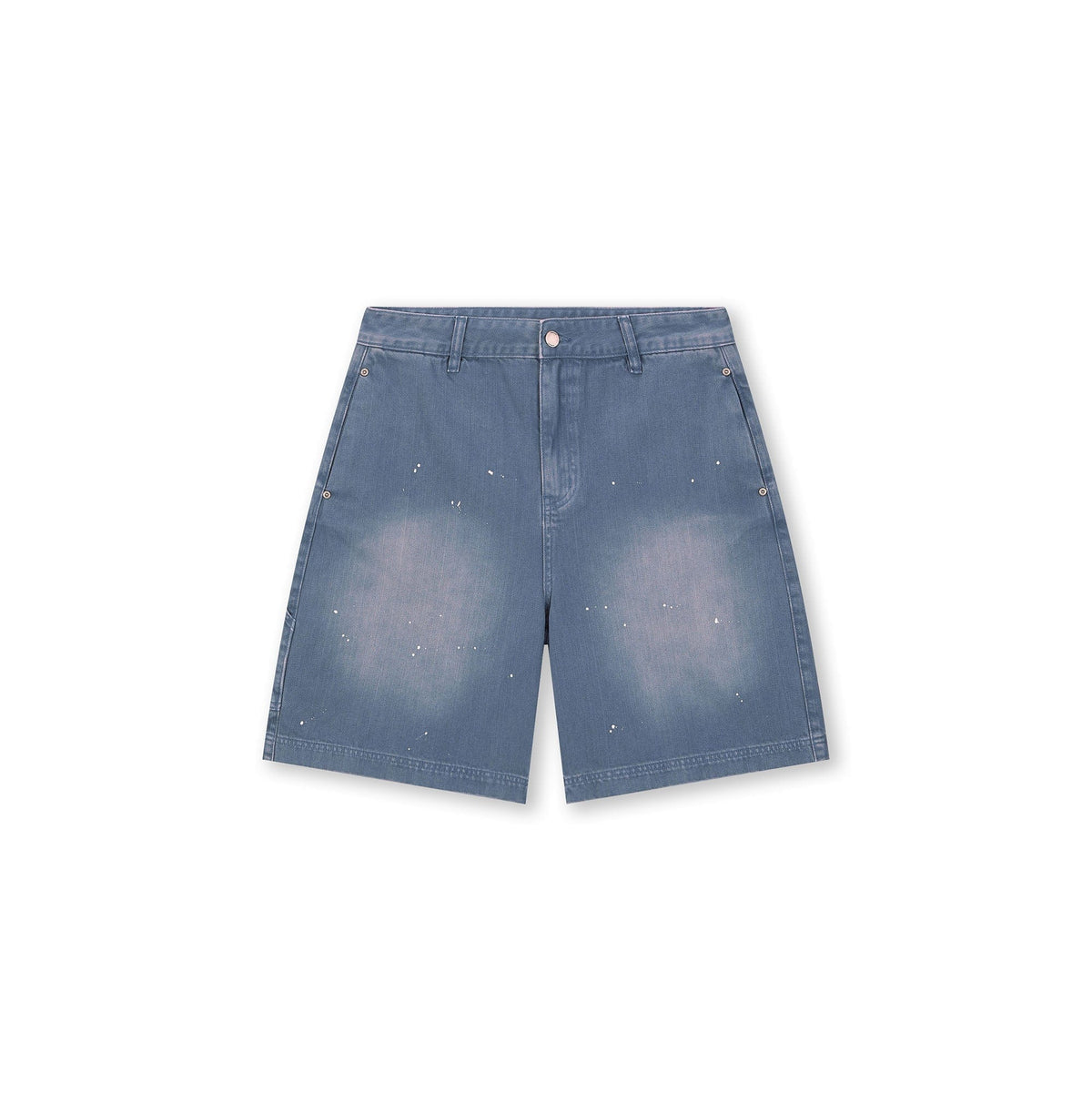 BONELESS Washed Sprinkle Rivet Denim Shorts