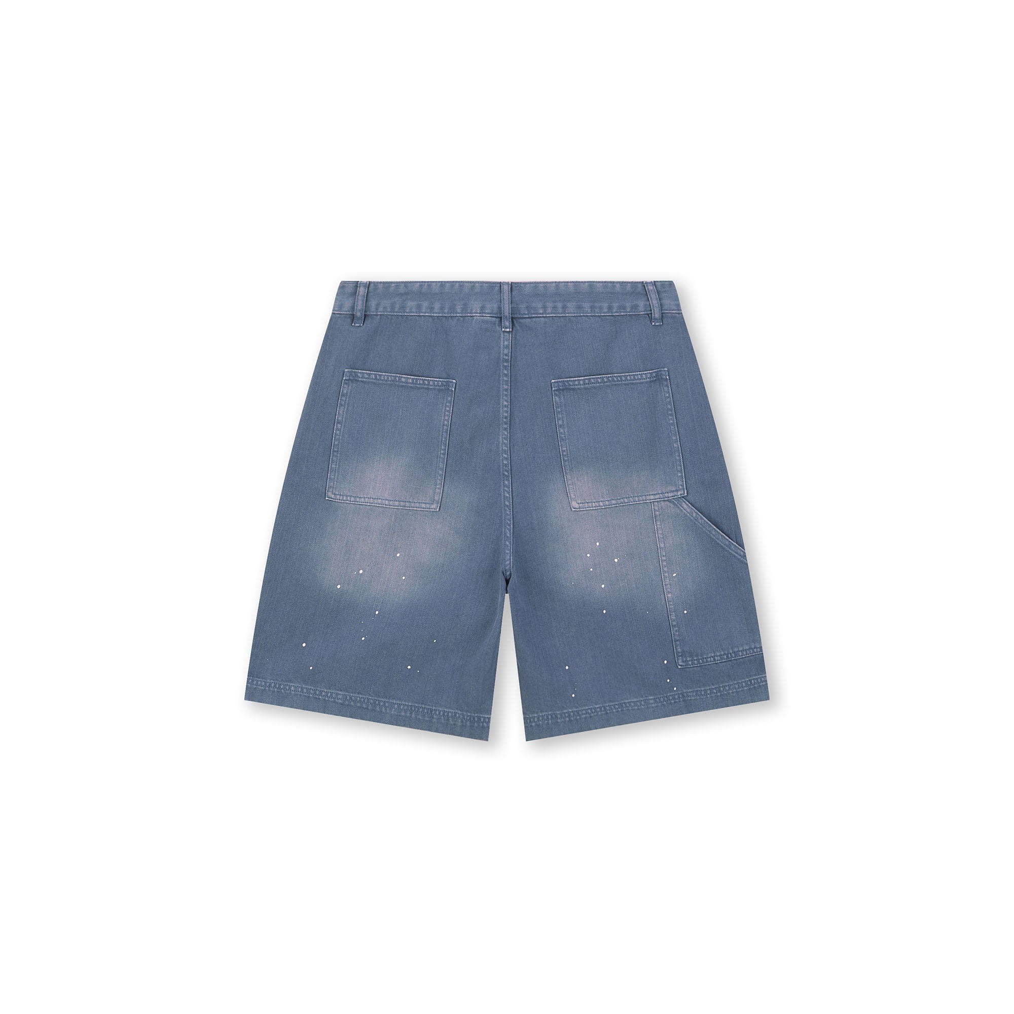 BONELESS Washed Sprinkle Rivet Denim Shorts