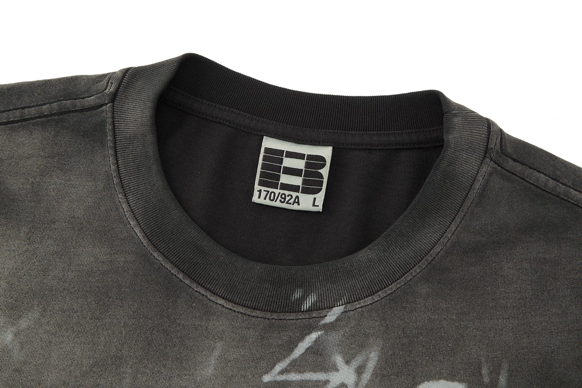 BONELESS Graffiti Distressed Washed T-Shirt