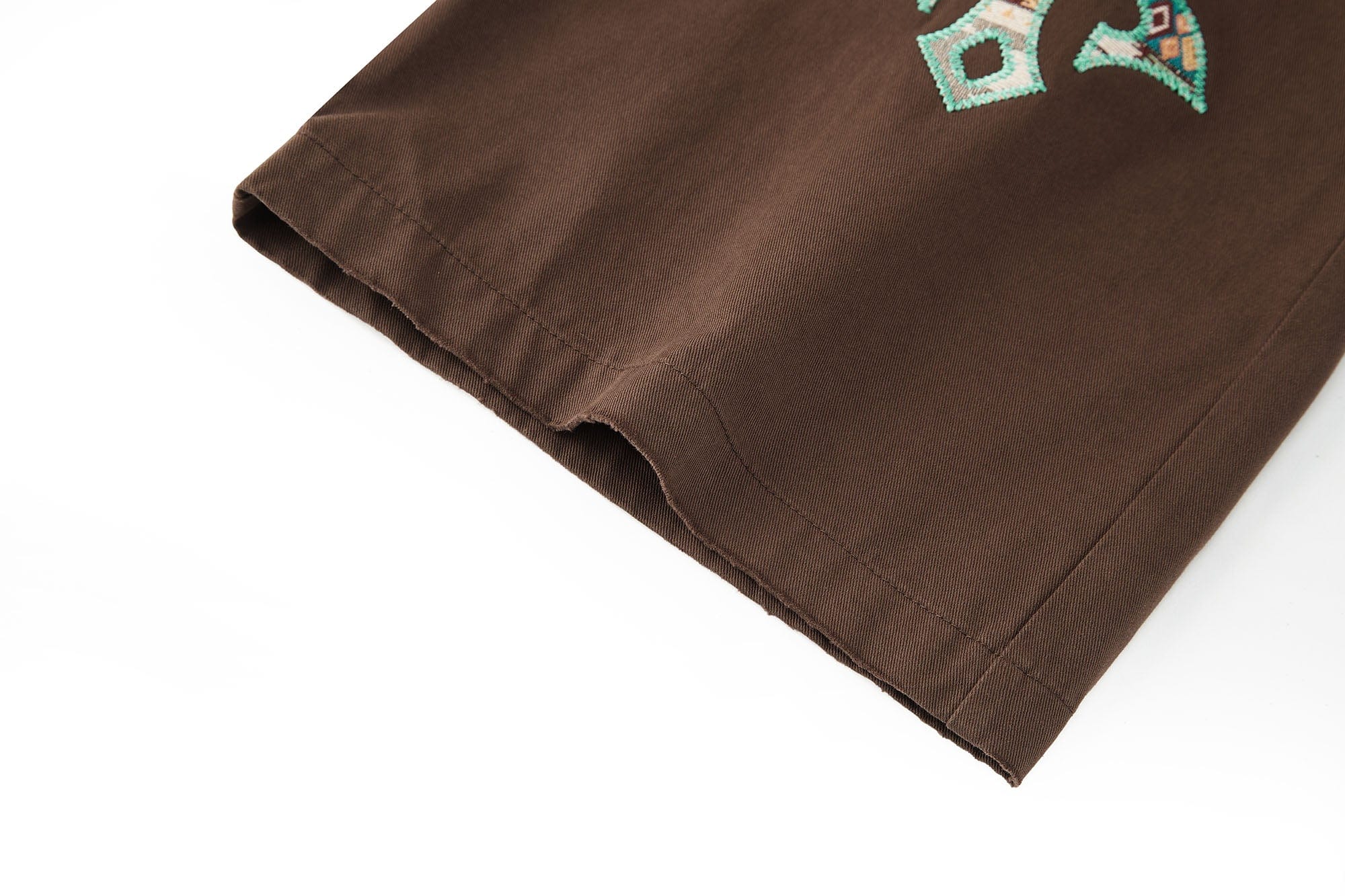BONELESS Ethnic Embroidered Webbing Beaded Drawstring Pants