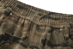 BONELESS Camo Graffiti Drawstring Shorts