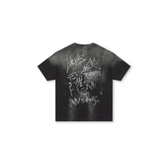 BONELESS Graffiti Distressed Washed T-Shirt