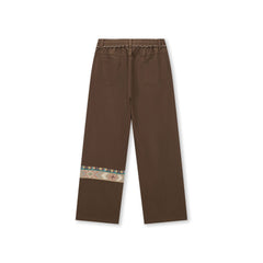 BONELESS Ethnic Embroidered Webbing Beaded Drawstring Pants