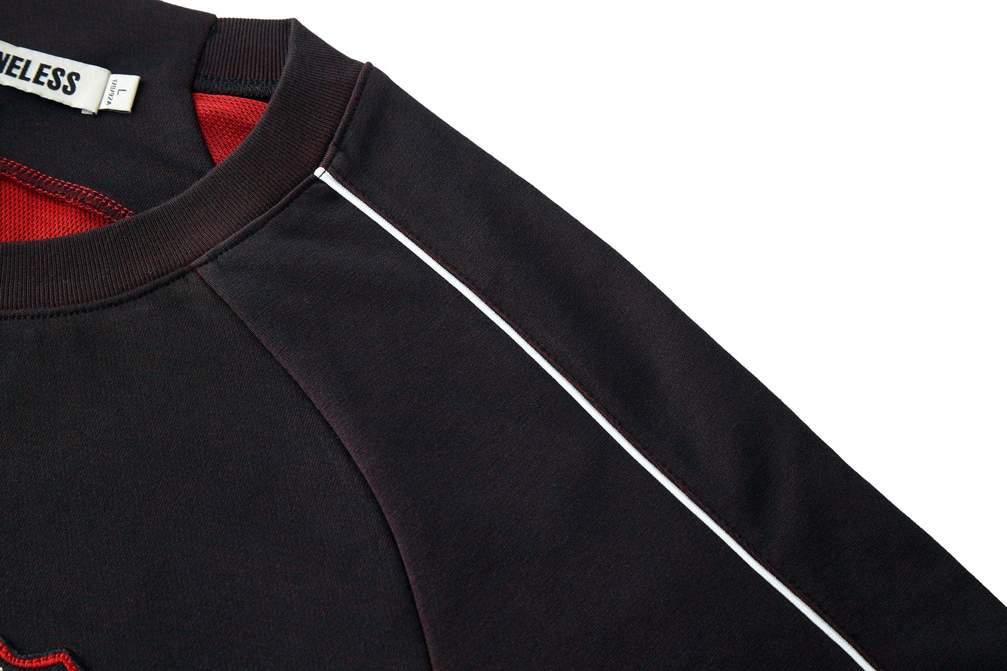 BONELESS No.92 Contrast Spliced Badge T-Shirt