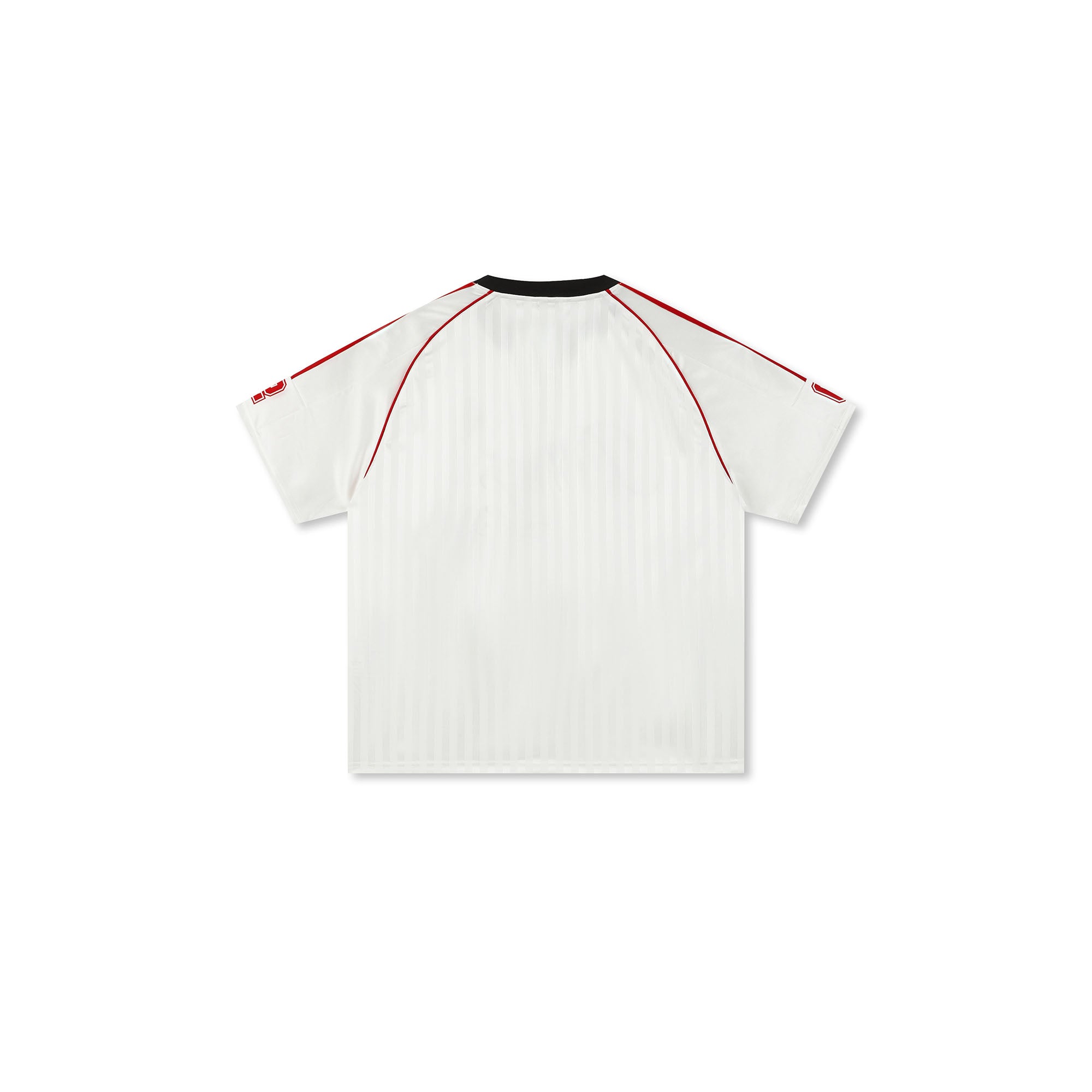 BONELESS Stripe Contrast V-Neck LOGO Jersey