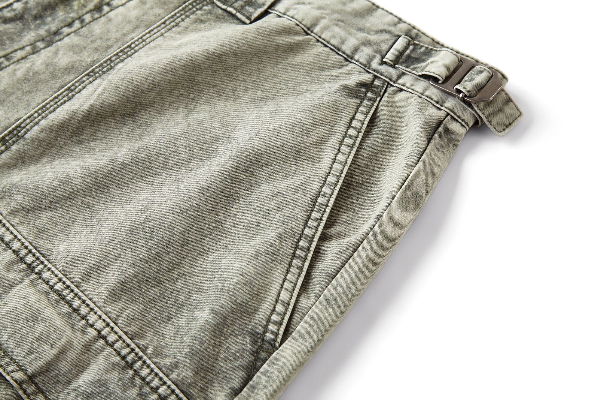 BONELESS Multi-Pocket Washed Spliced Shorts