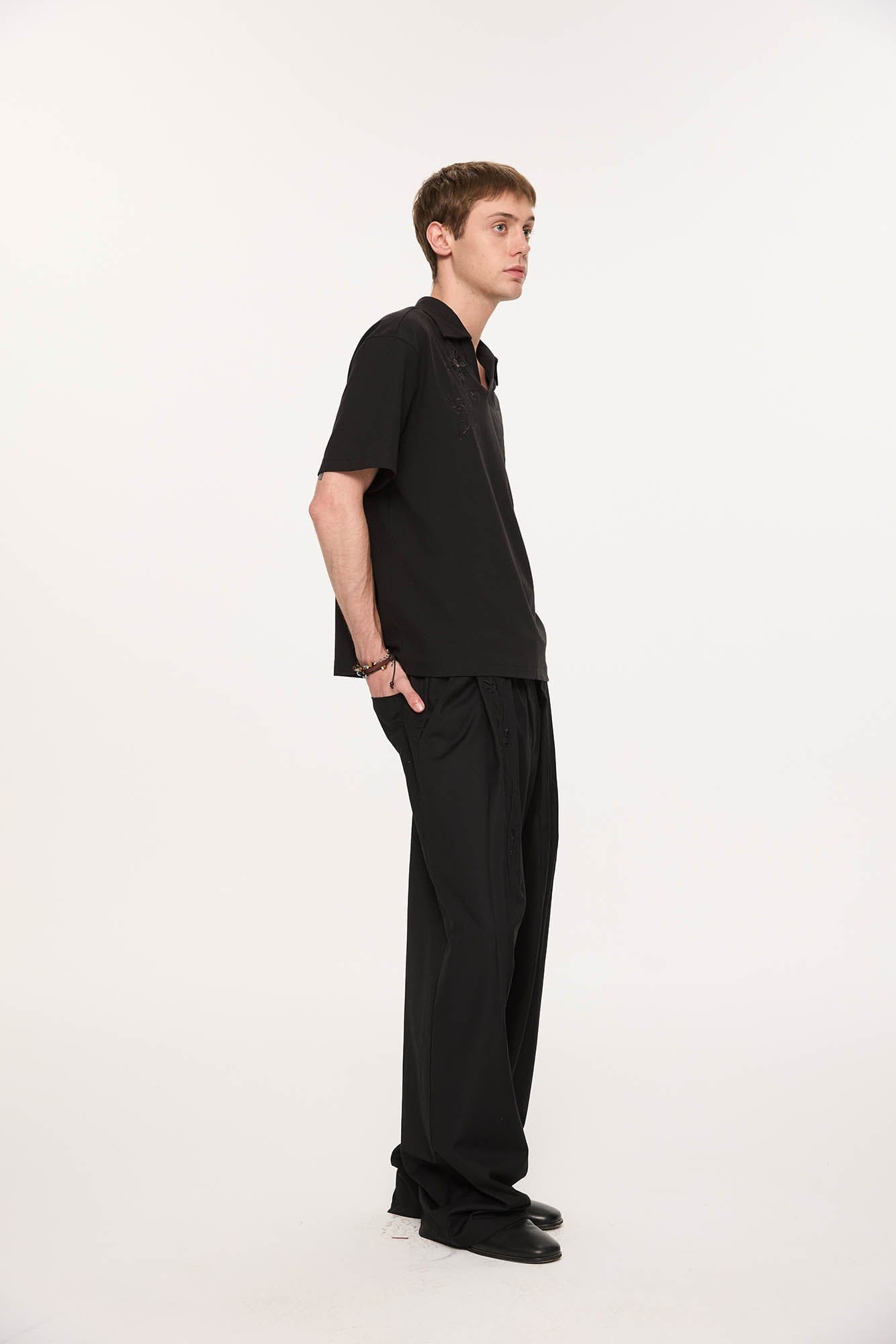 KREATE Daisy Embroidered Polo T-Shirt