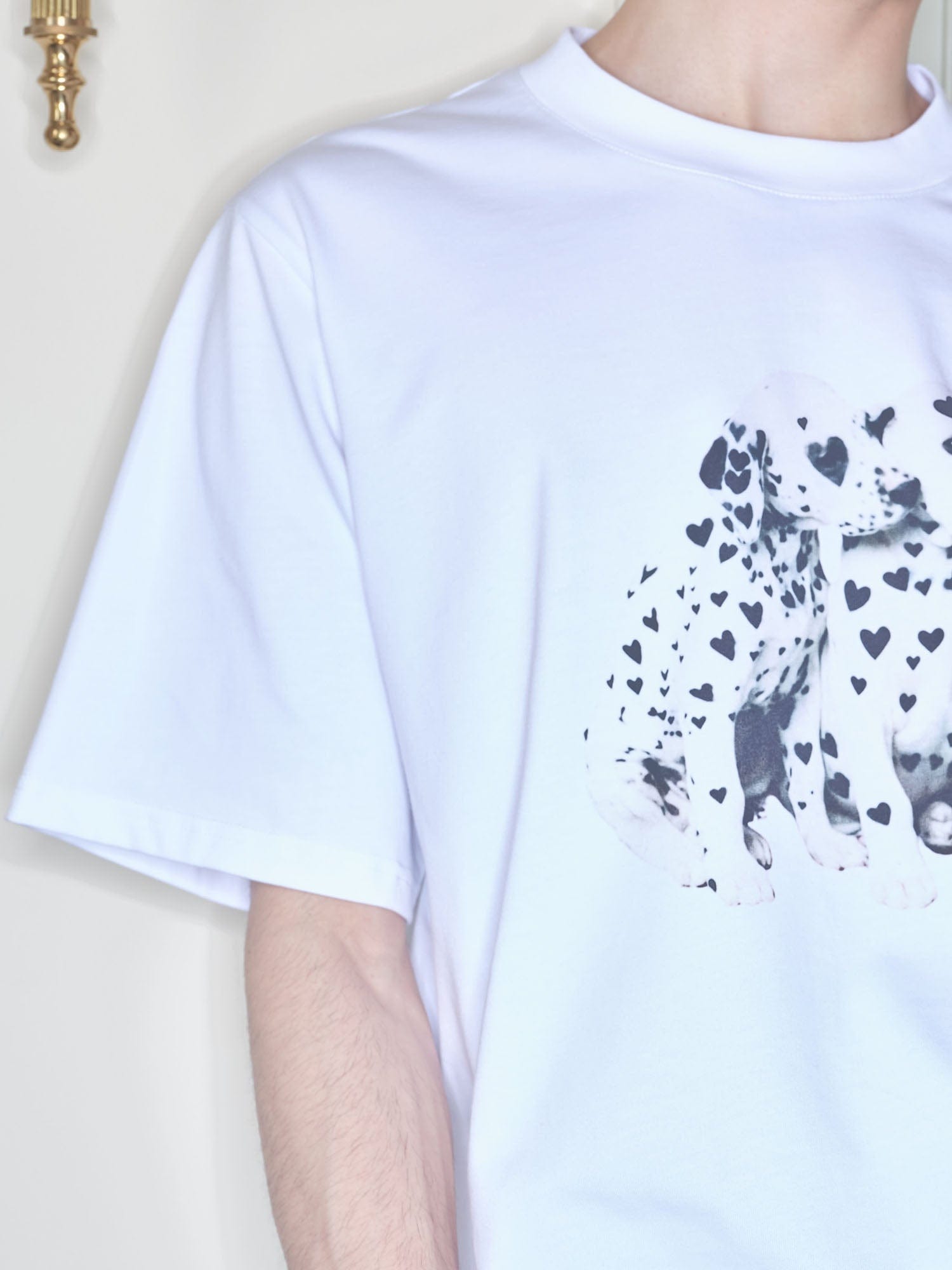 SOURPLUM Heart Dalmatian Graphic T-Shirt