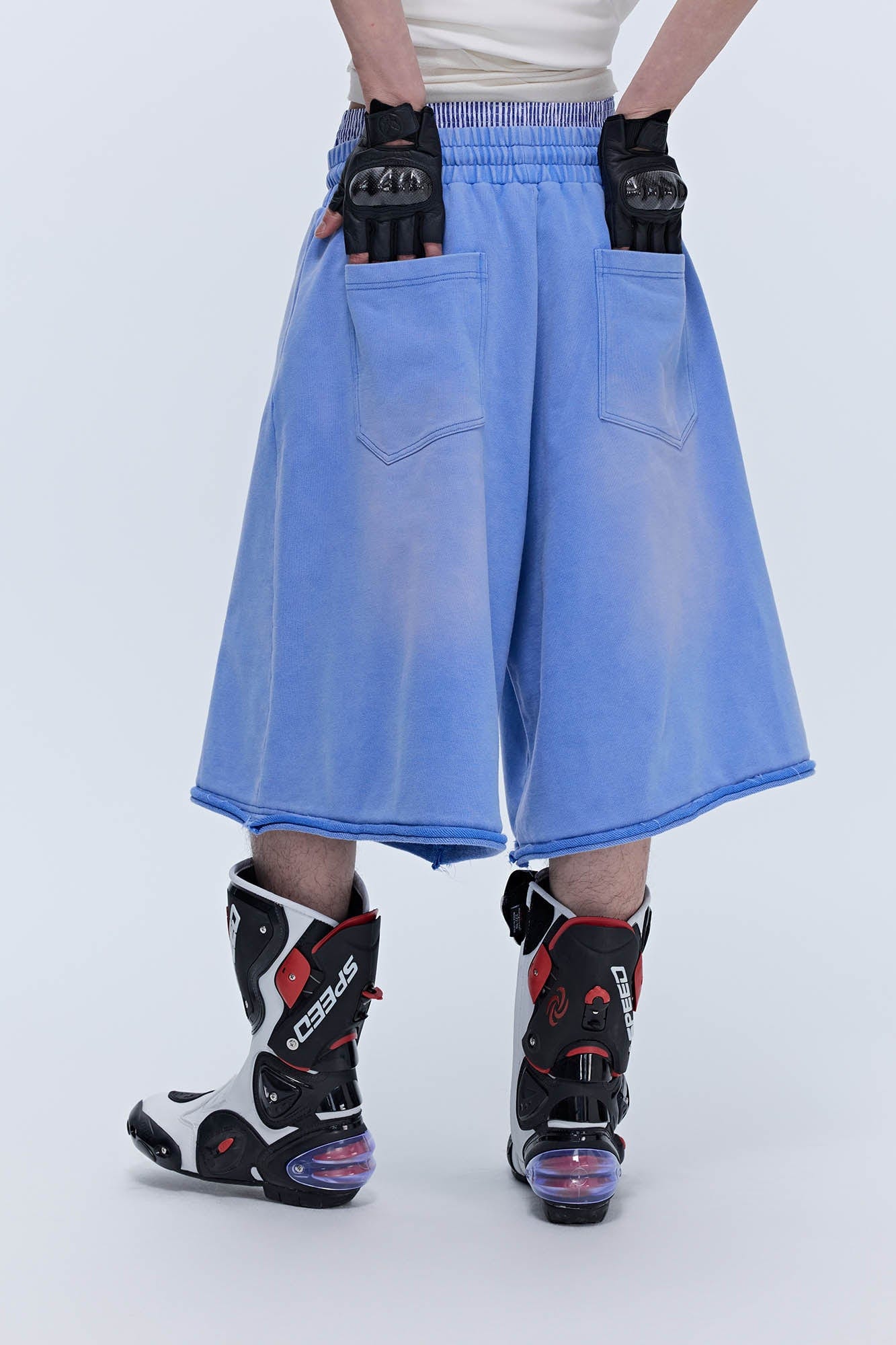 SAVAGEGROWTHWORLD Thorn Washed Drawstring Shorts