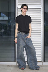 49PERCENT Retro Flap Pocket Panel Wide-Leg Pants