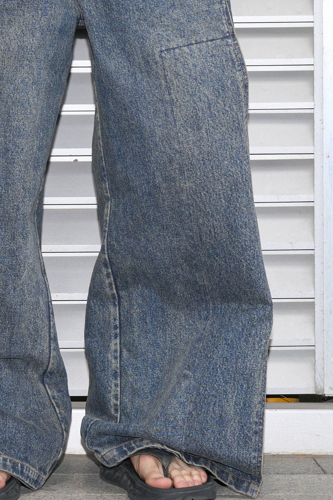 49PERCENT Retro Flap Pocket Panel Wide-Leg Pants
