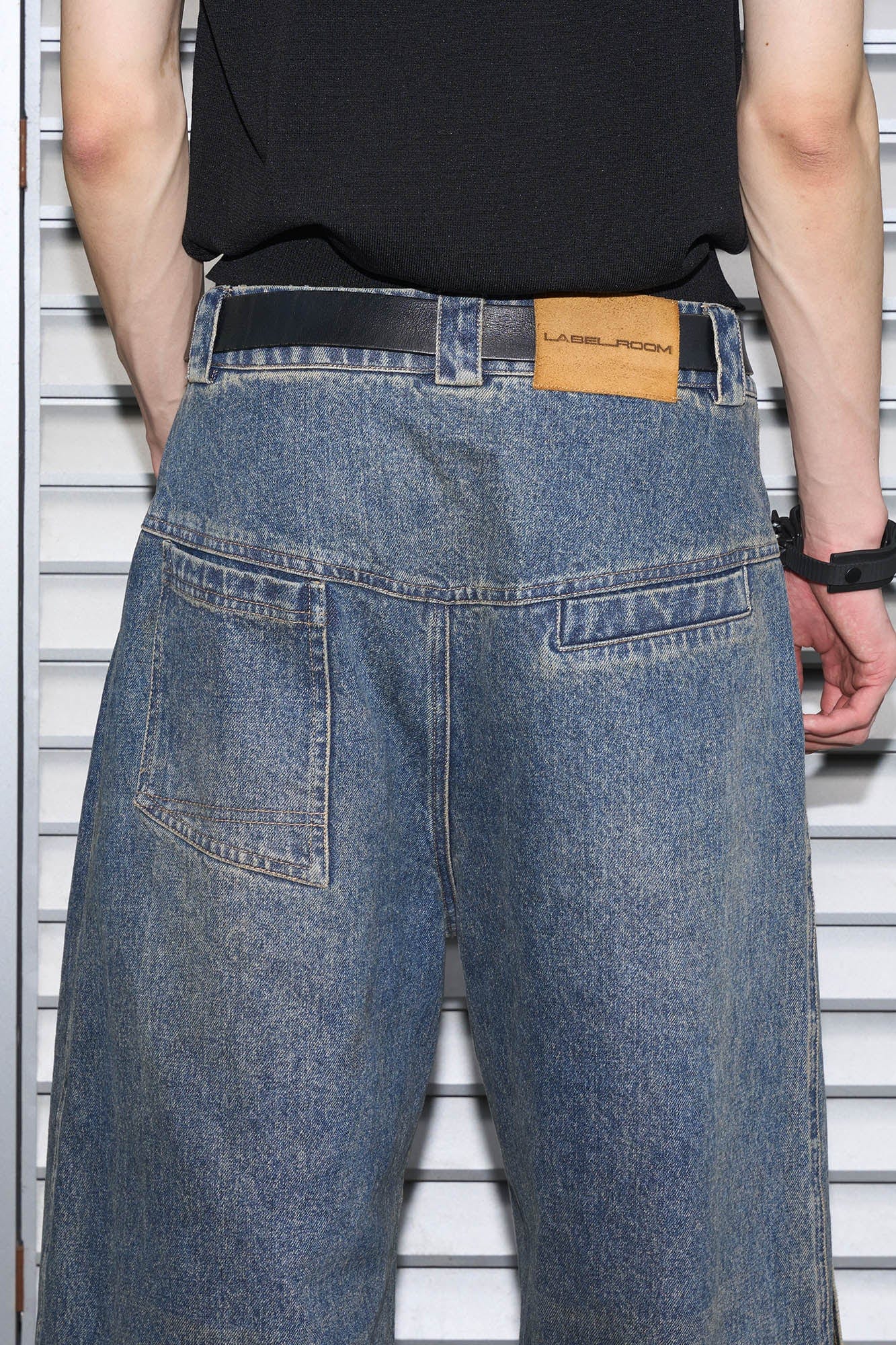 49PERCENT Retro Flap Pocket Panel Wide-Leg Pants