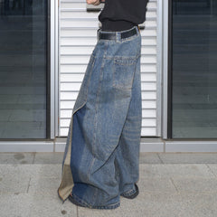 49PERCENT Retro Flap Pocket Panel Wide-Leg Pants