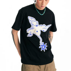 1997 POSTOFFICE Crane With A Blossom Patch T-Shirt