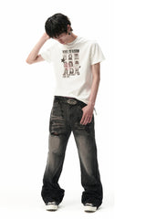 SAVAGEGROWTHWORLD Nine Grid Portraits Graphic T-Shirt