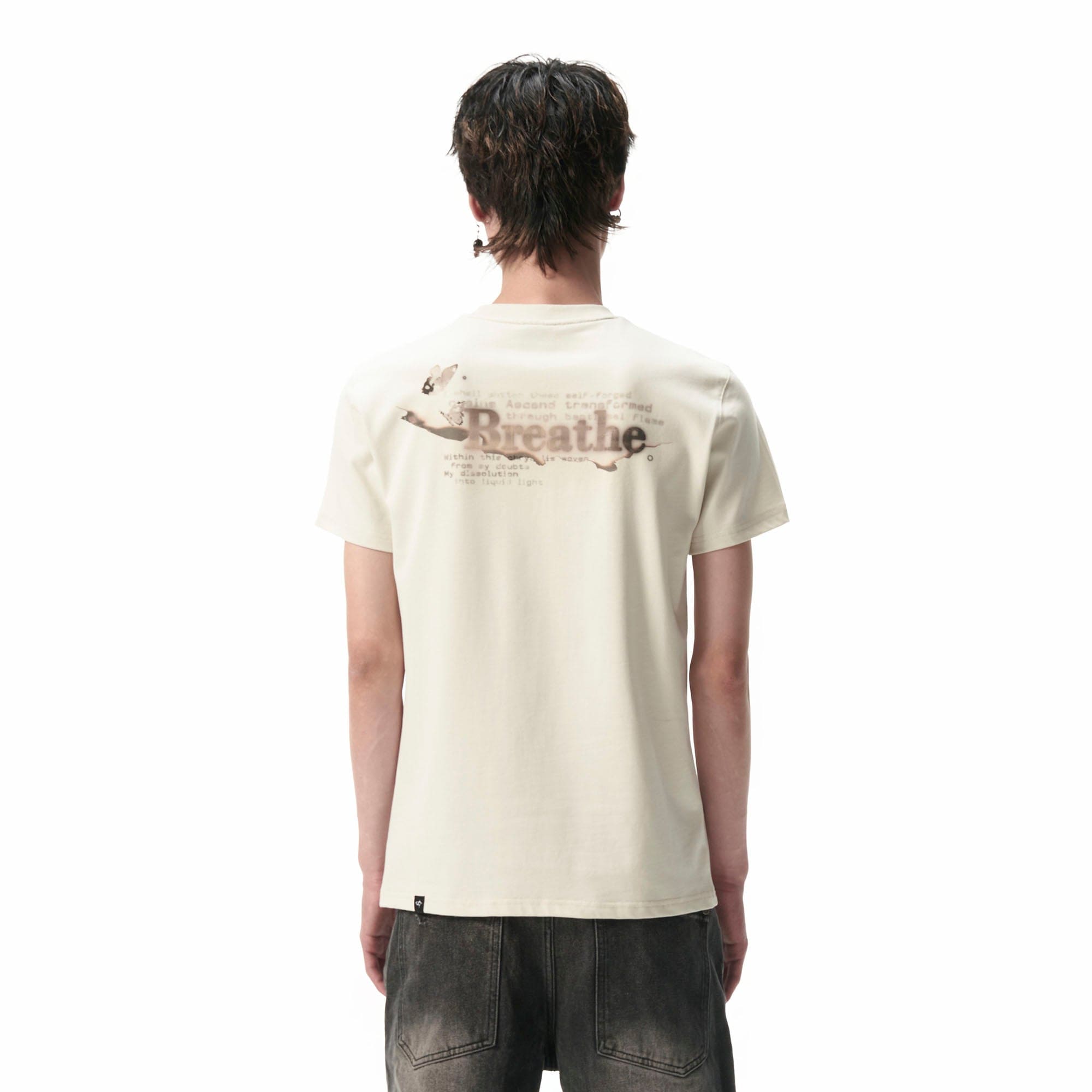 SAVAGEGROWTHWORLD Burnt Butterfly Graphic T-Shirt
