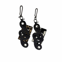 DND4DES Jazz Note Patchwork Haircalf Cardholder
