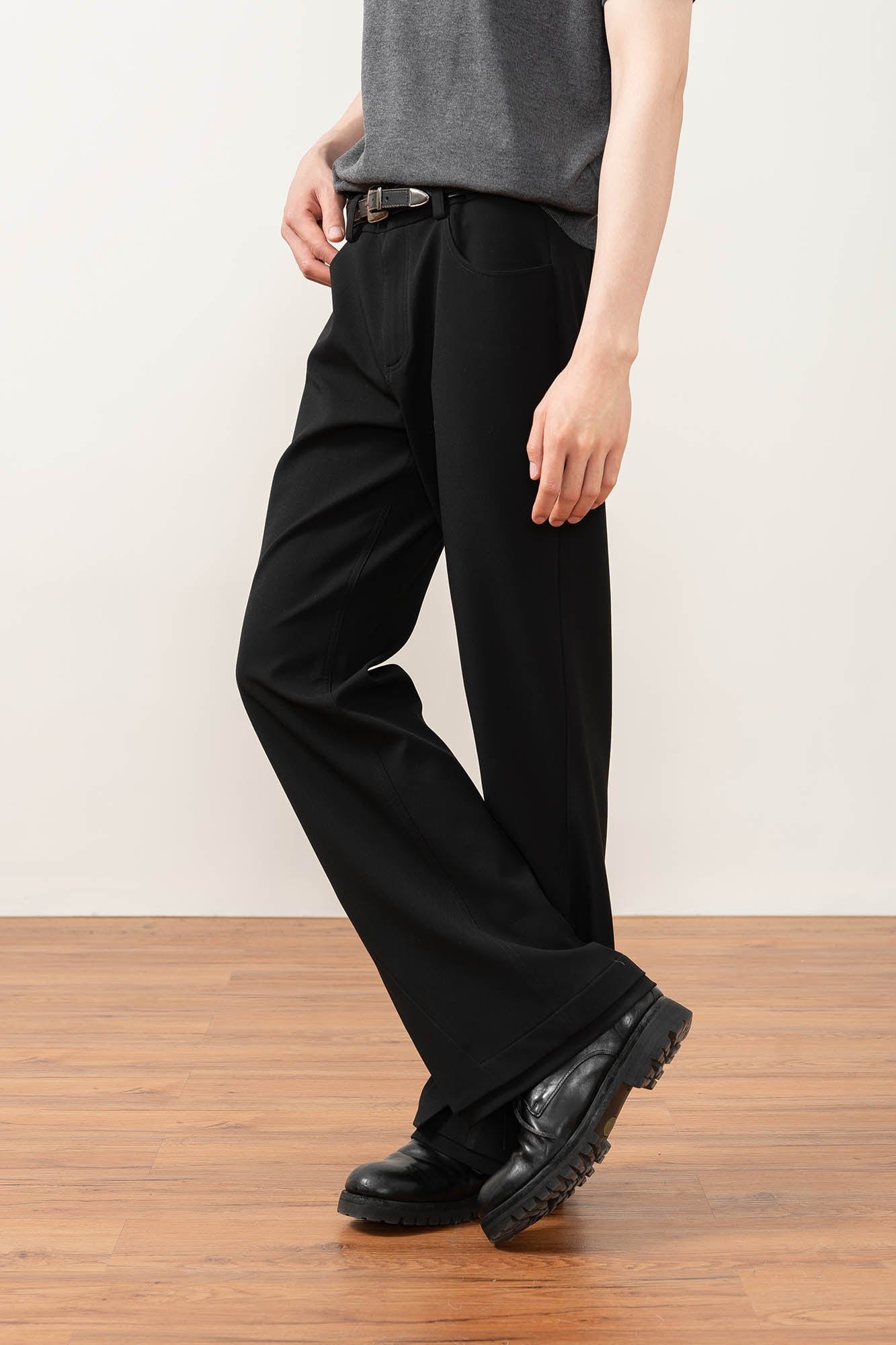 MOITIEDEPETALE Essential Layered Flared Trousers