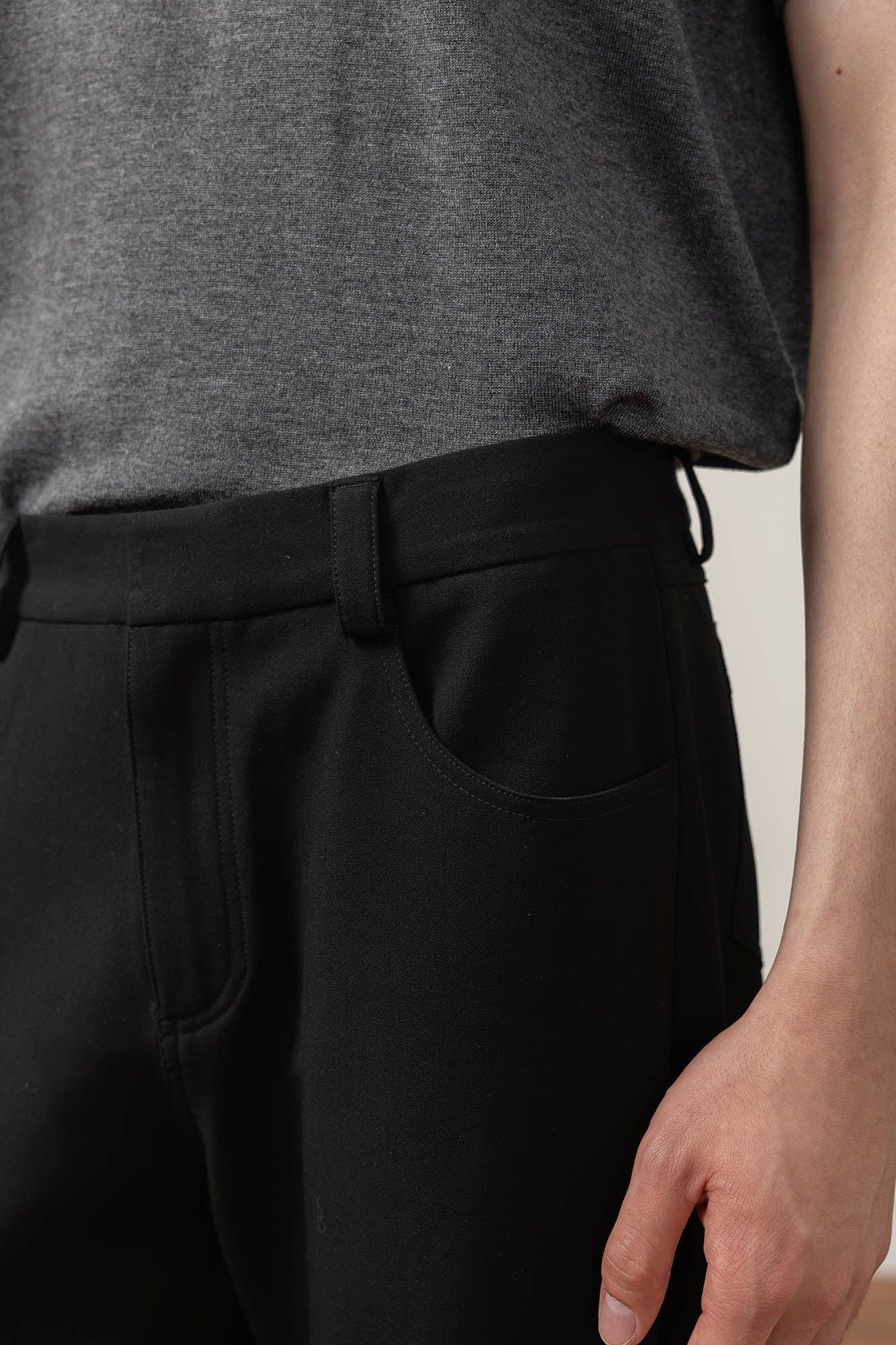 MOITIEDEPETALE Essential Layered Flared Trousers