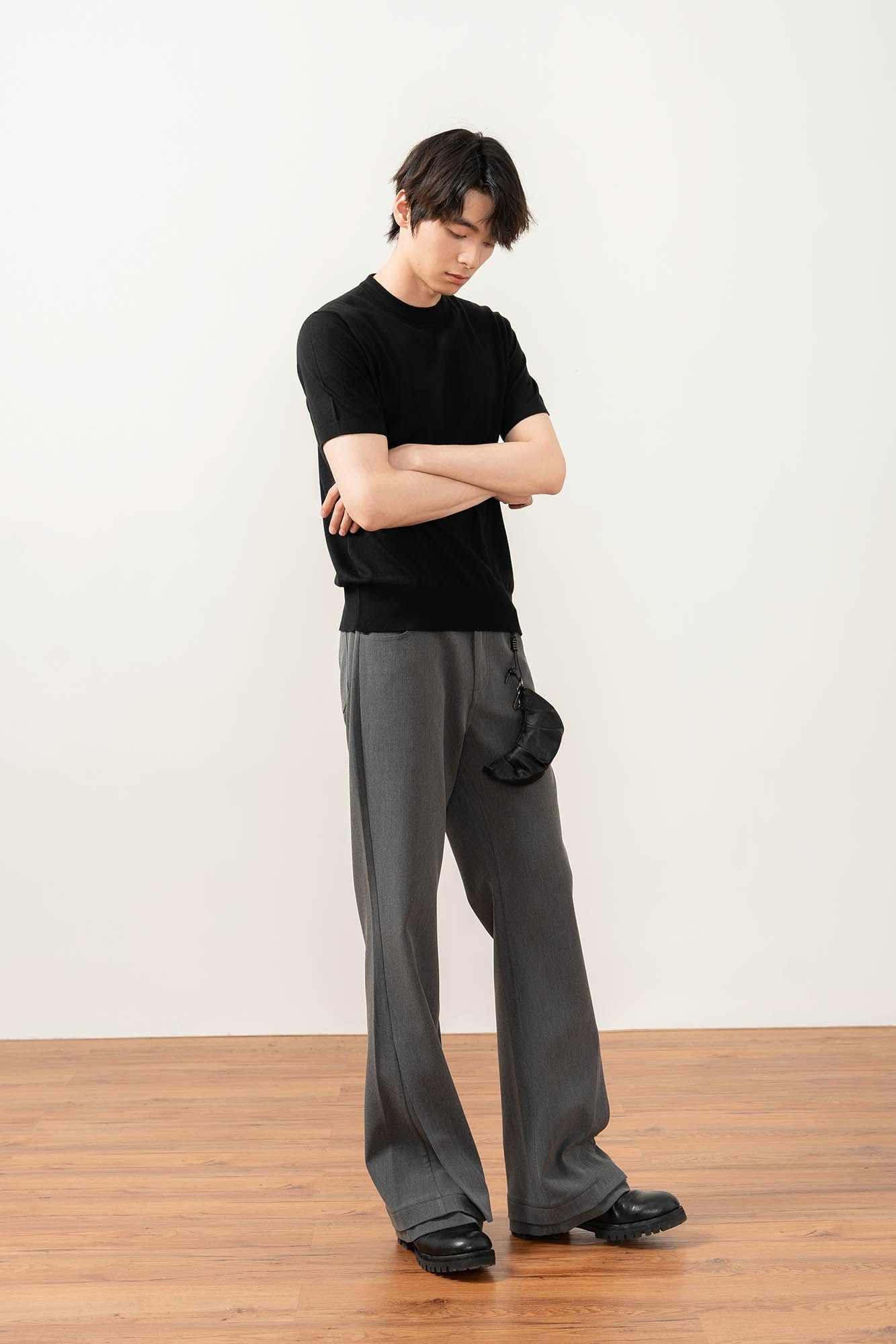 MOITIEDEPETALE Essential Layered Flared Trousers