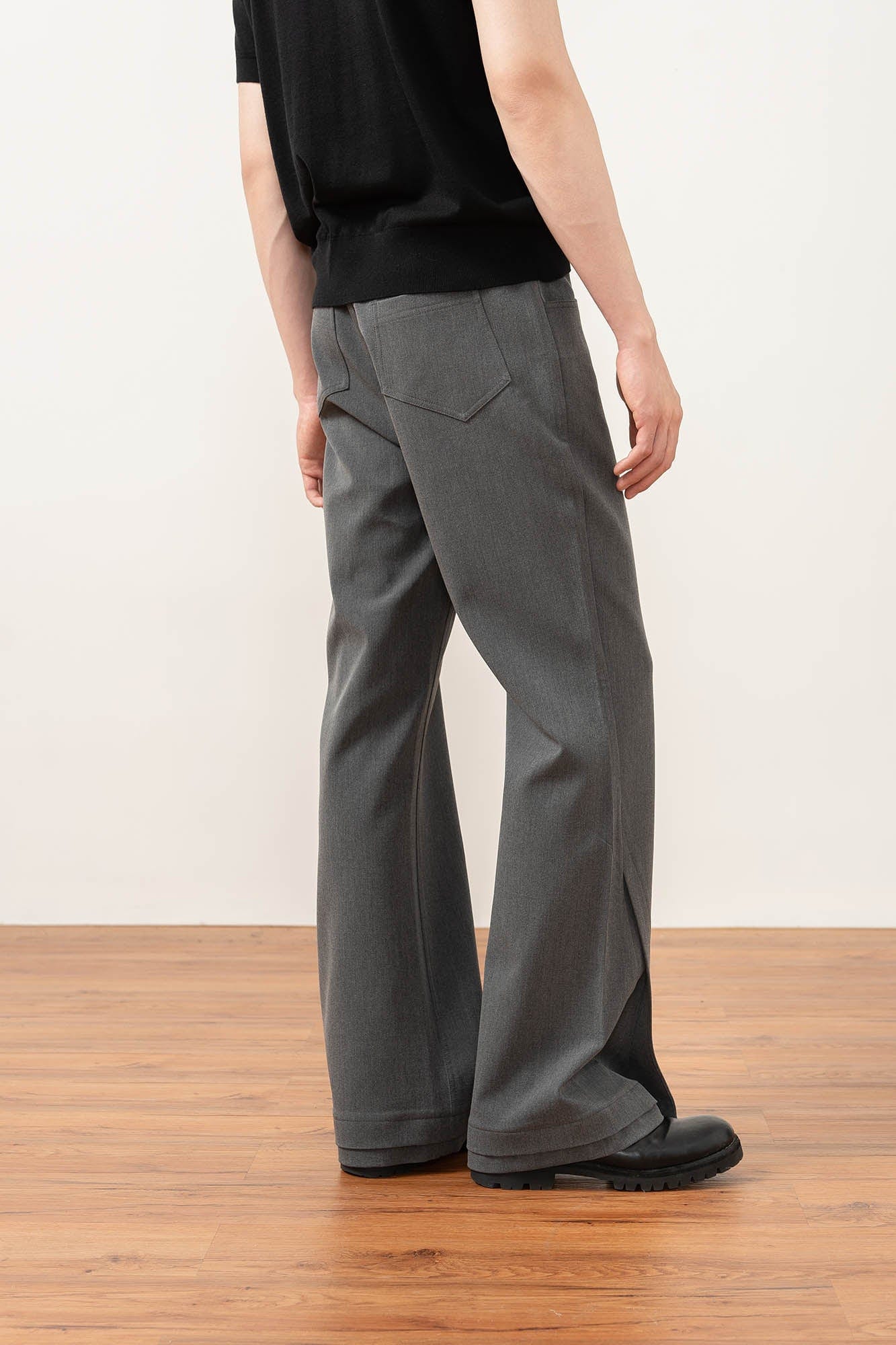 MOITIEDEPETALE Essential Layered Flared Trousers