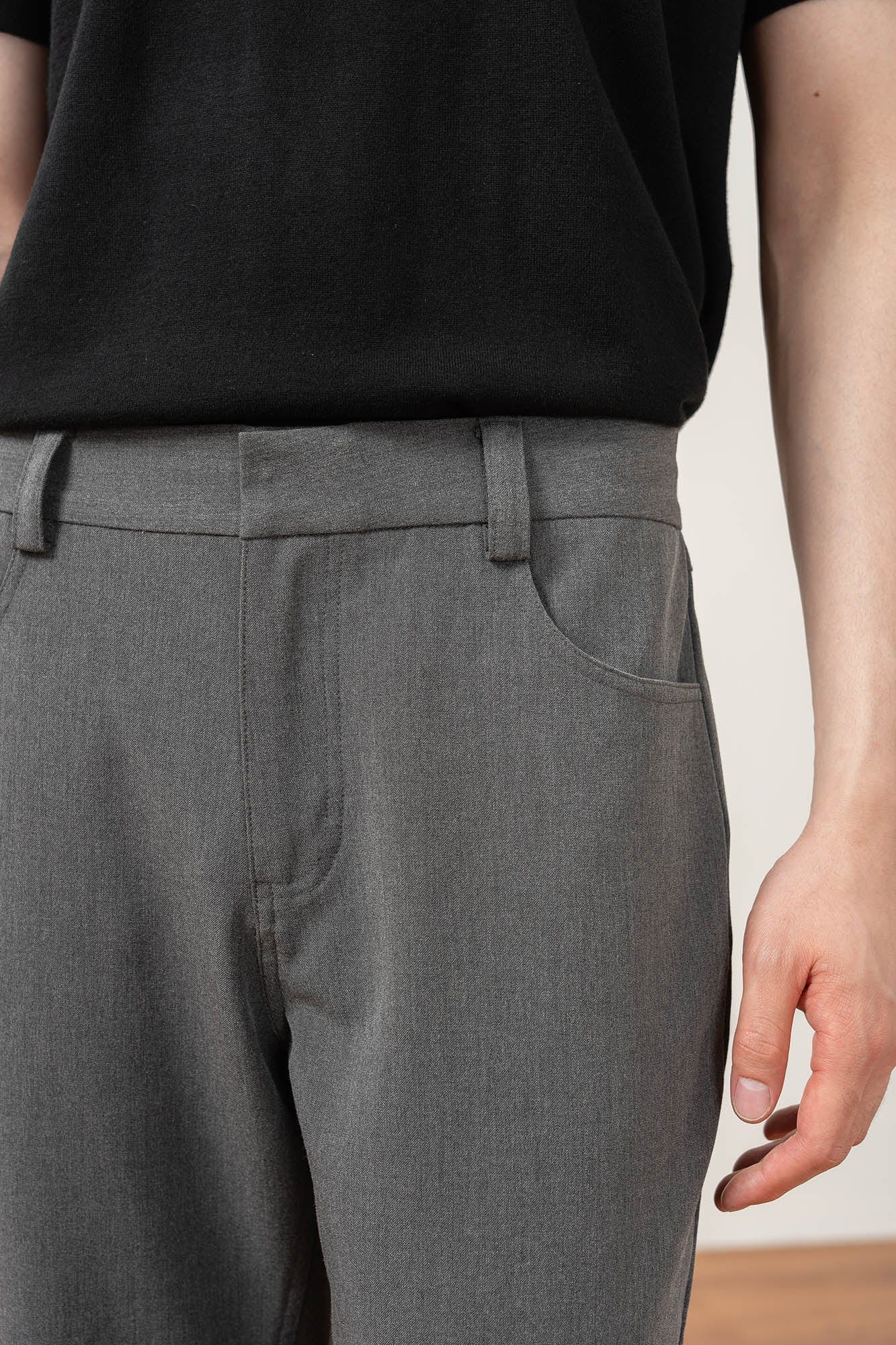 MOITIEDEPETALE Essential Layered Flared Trousers