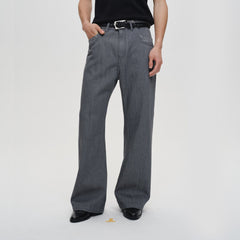 CATSSTAC Floral Embroidered Flared Jeans