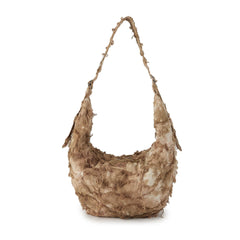 BONELESS Tie-Dye Floral Frayed Spliced Hobo Bag