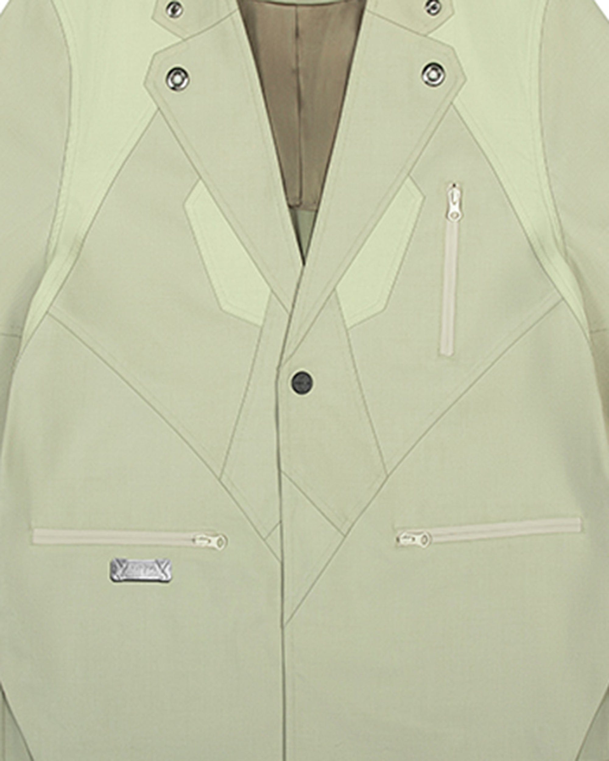 XIPHEVIL Demiurge IV Mesh Metal Short-Sleeve Blazer Green