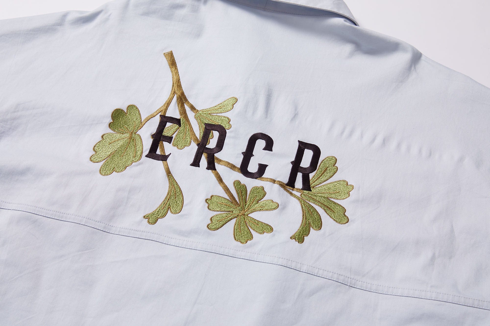 ERROR CODE ROBOT Botanical Embroidered Logo Shirt