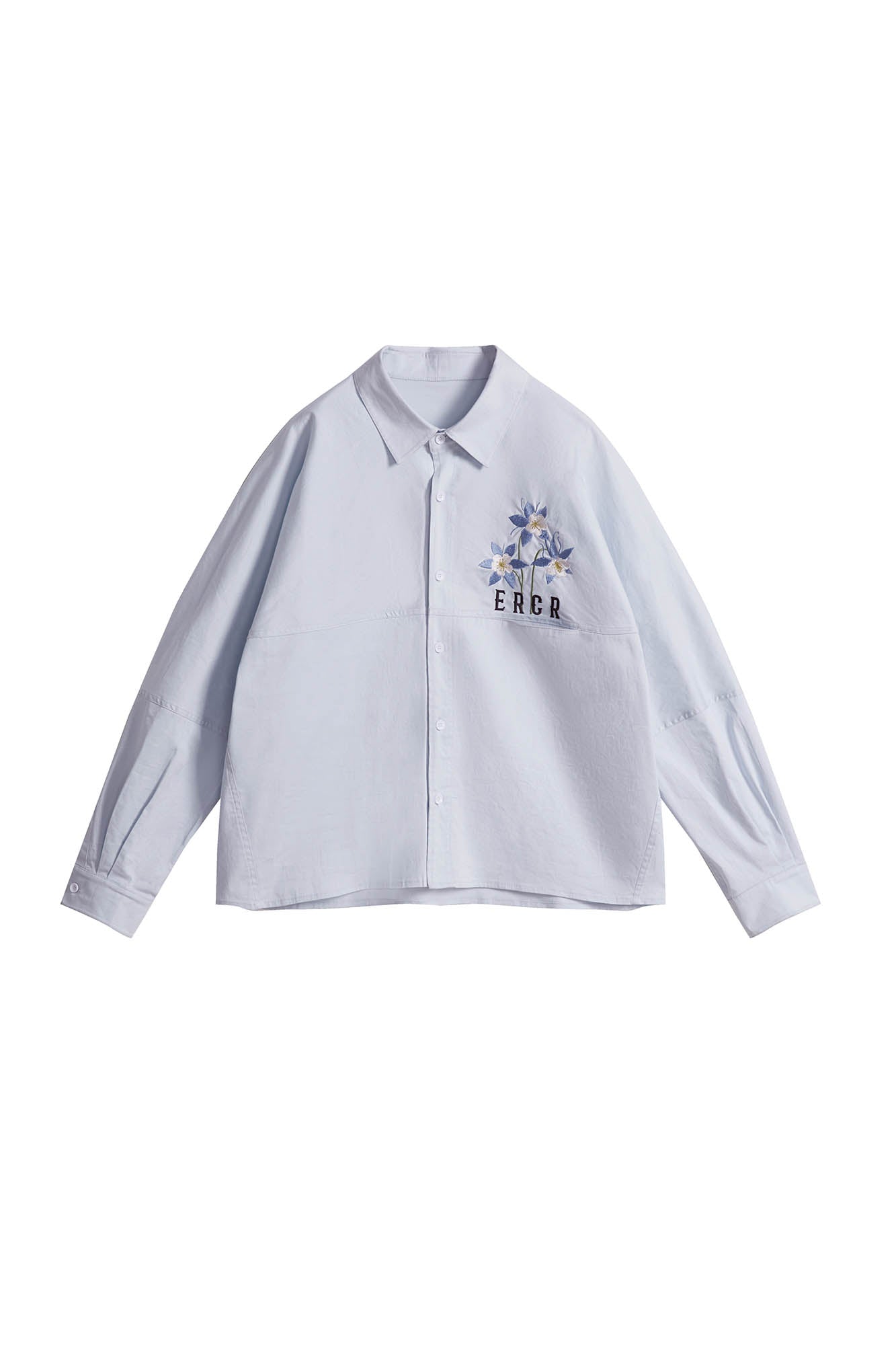 ERROR CODE ROBOT Botanical Embroidered Logo Shirt