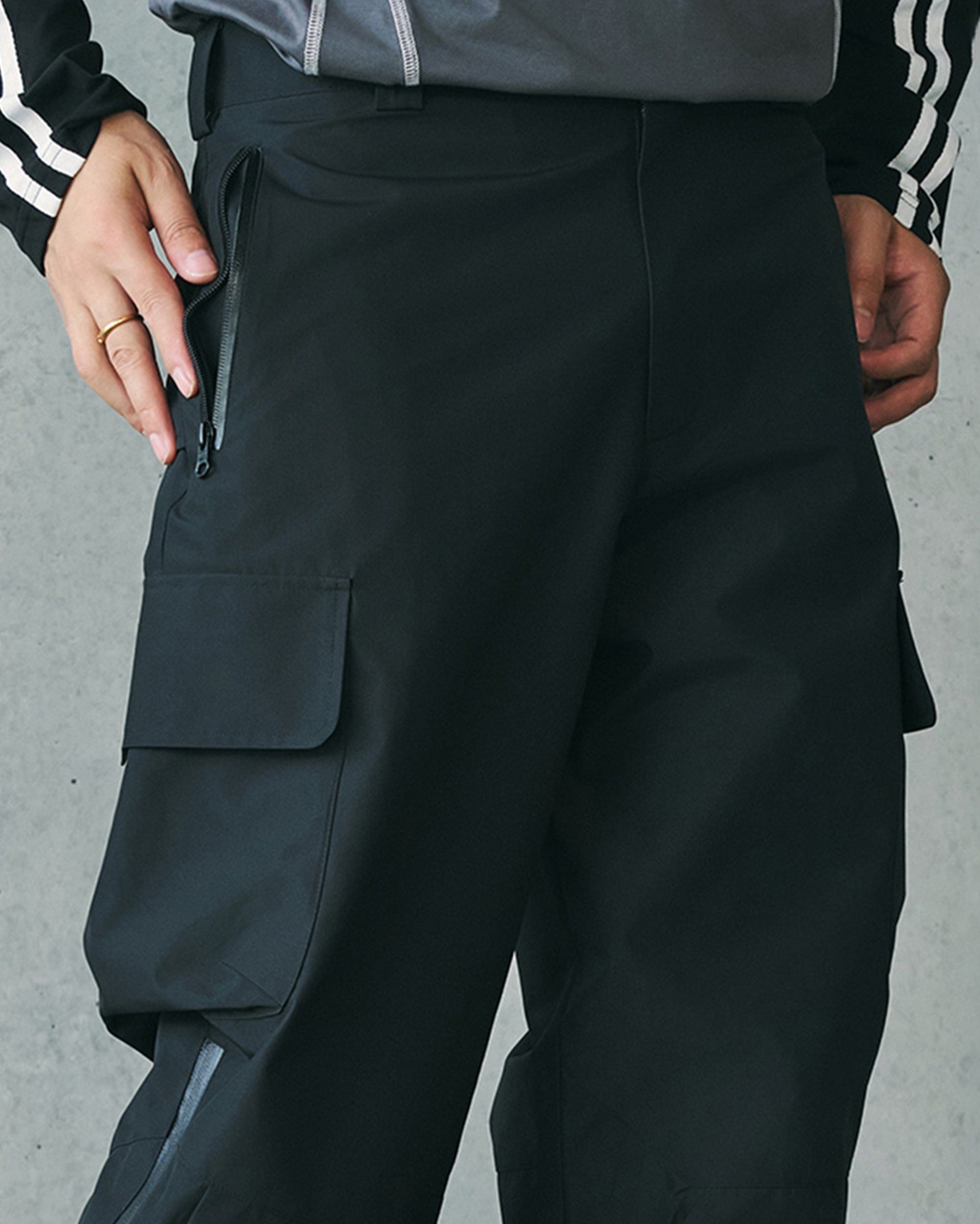 ENSHADOWER Waterproof Pleated Spliced Multi-pocket Pants
