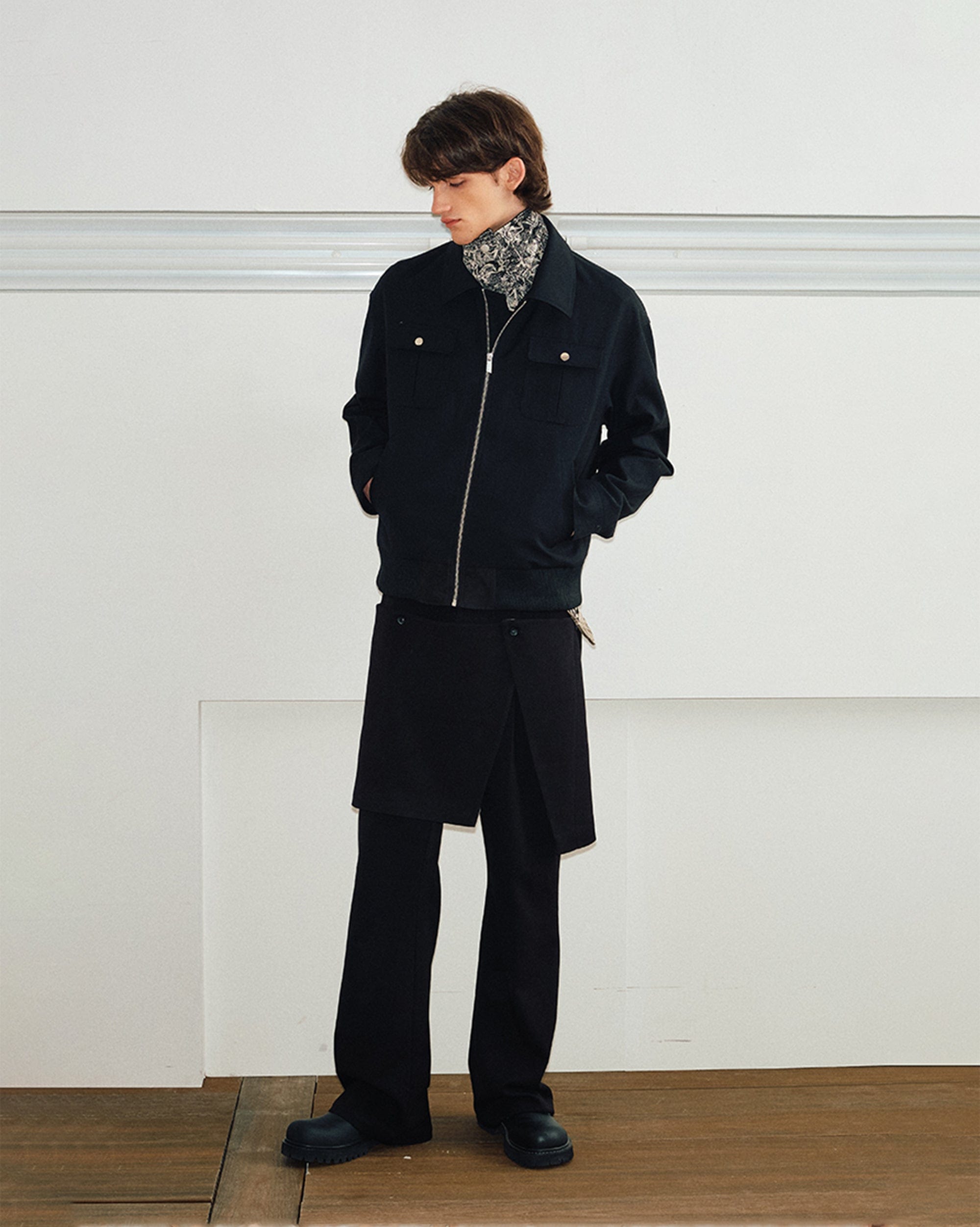 KREATE Reversible Full Print Snap Scarf