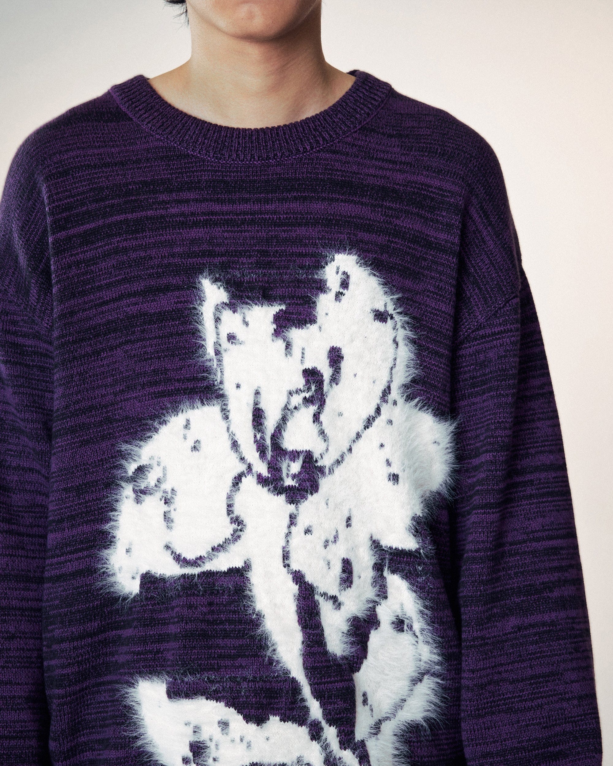 1997 POSTOFFICE Modern Knitted Lotus Sweatshirt
