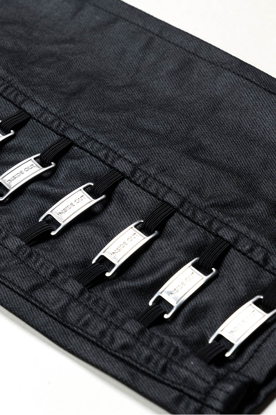INSIDE OUT Exoskeleton Strapped Zipper Pants