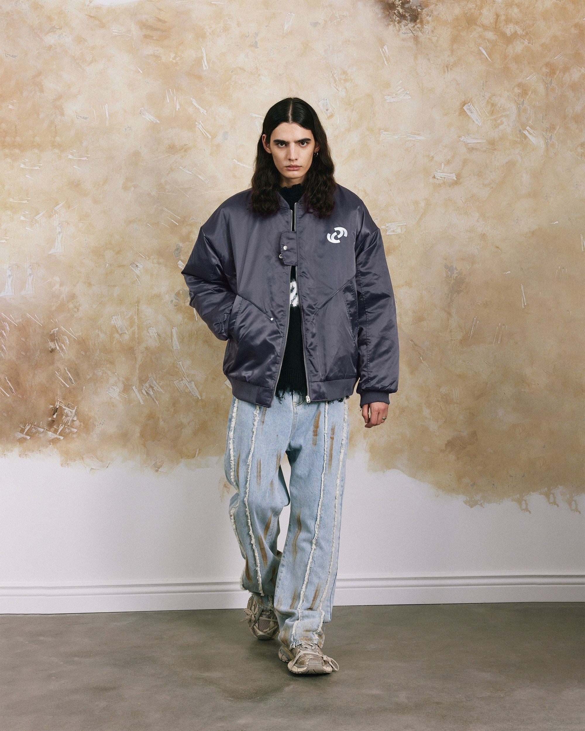 OVDY Modern Big-pocket Cotton-Padded Baseball Jacket