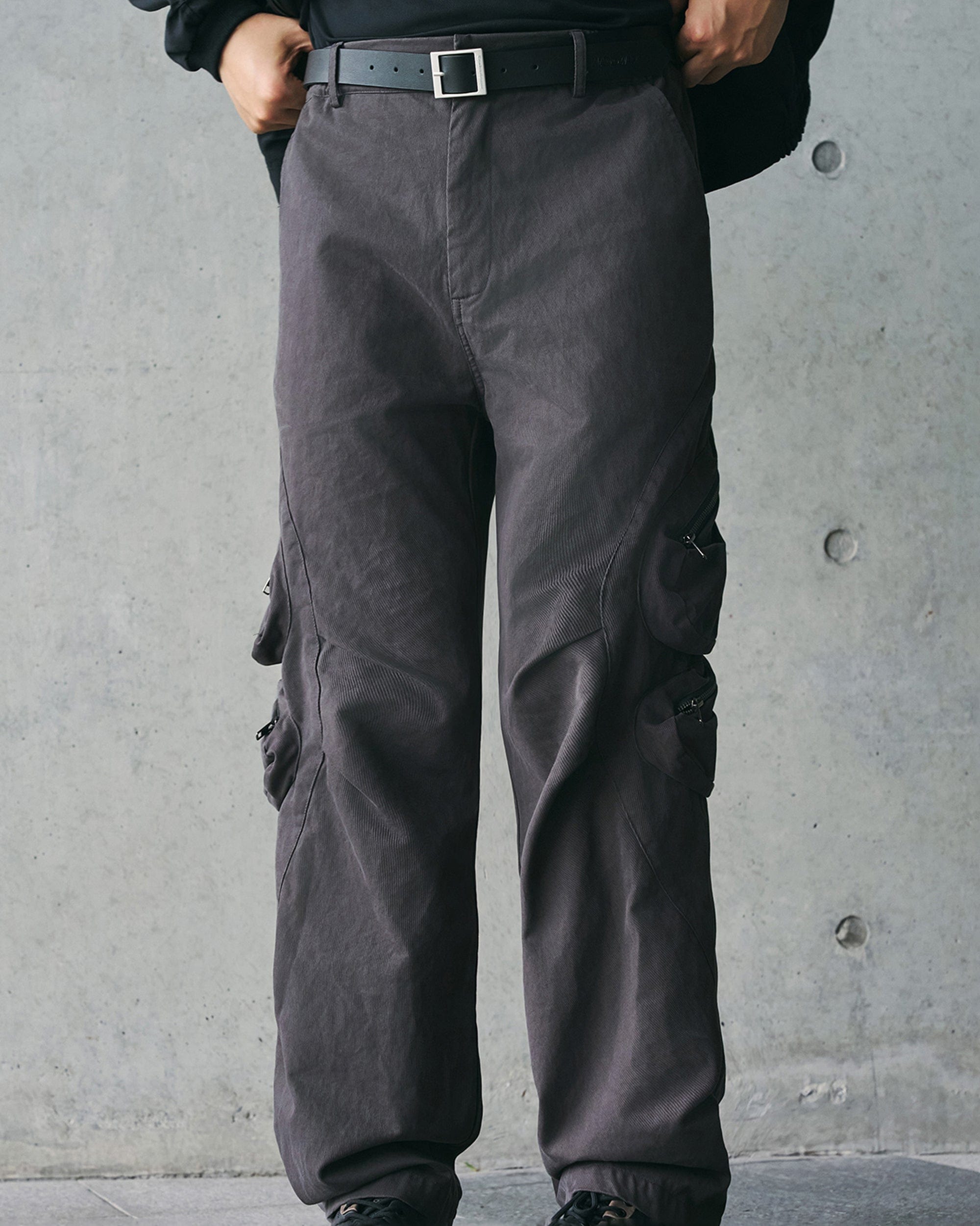 ENSHADOWER Modern Pleated Zipper Tactical Cargo