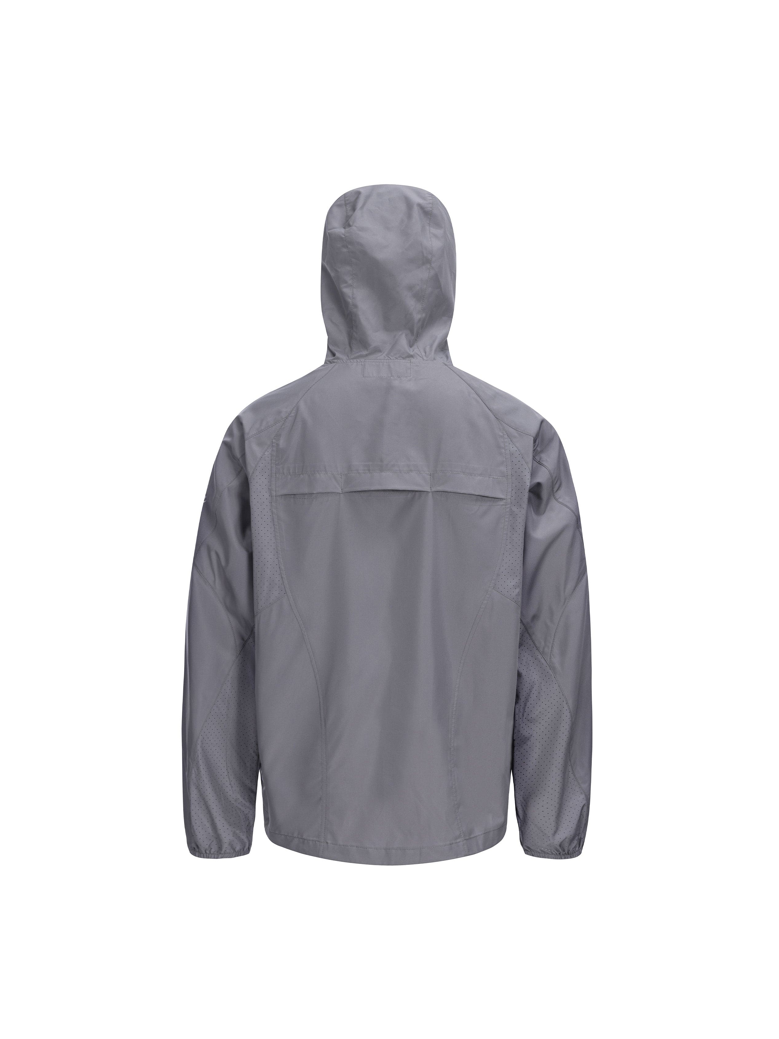 CATSSTAC Spliced Laser-Perforated Waterproof UV Production Hooded Jacket