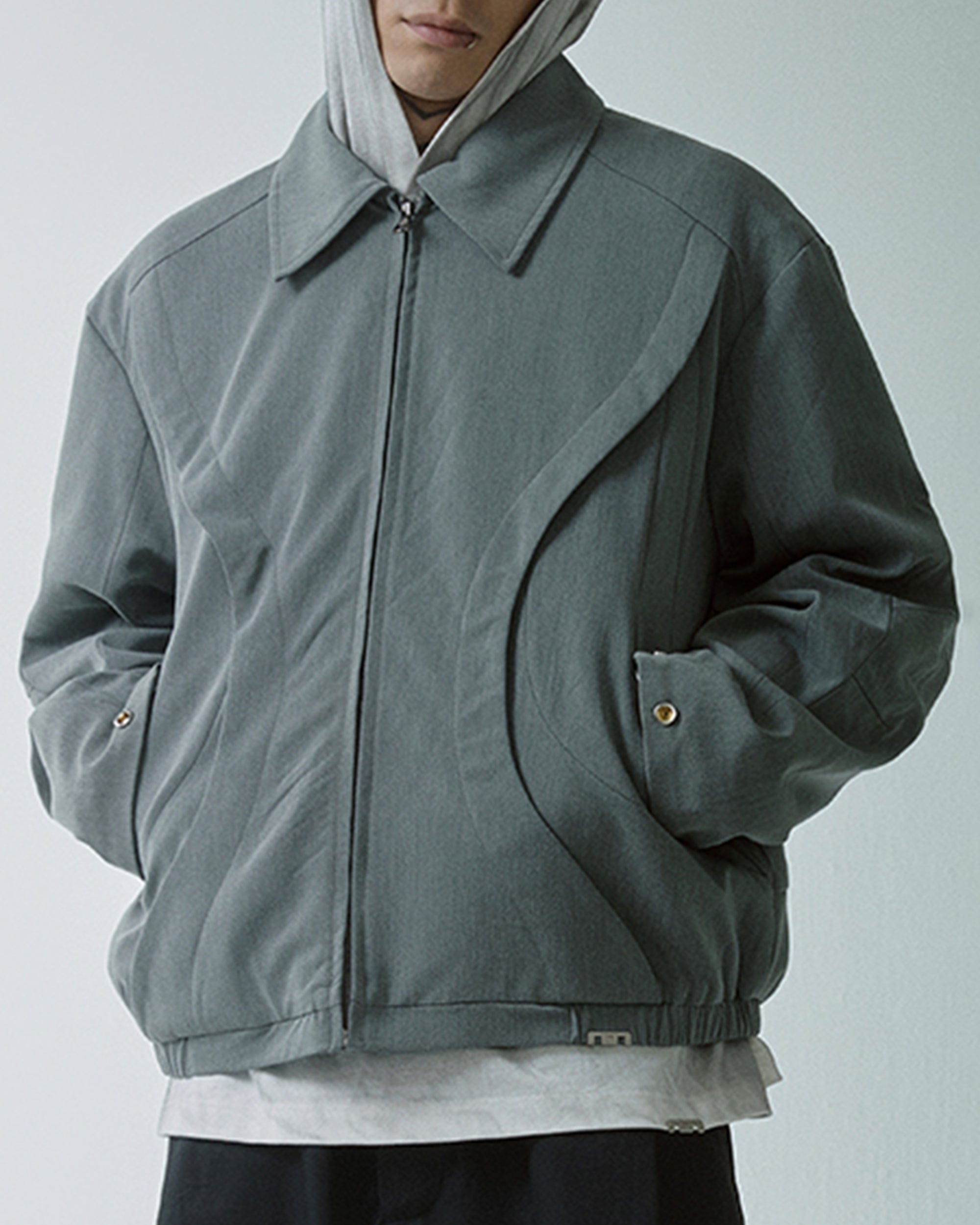 F2CE Deconstructed Layered Zip-Up Jacket